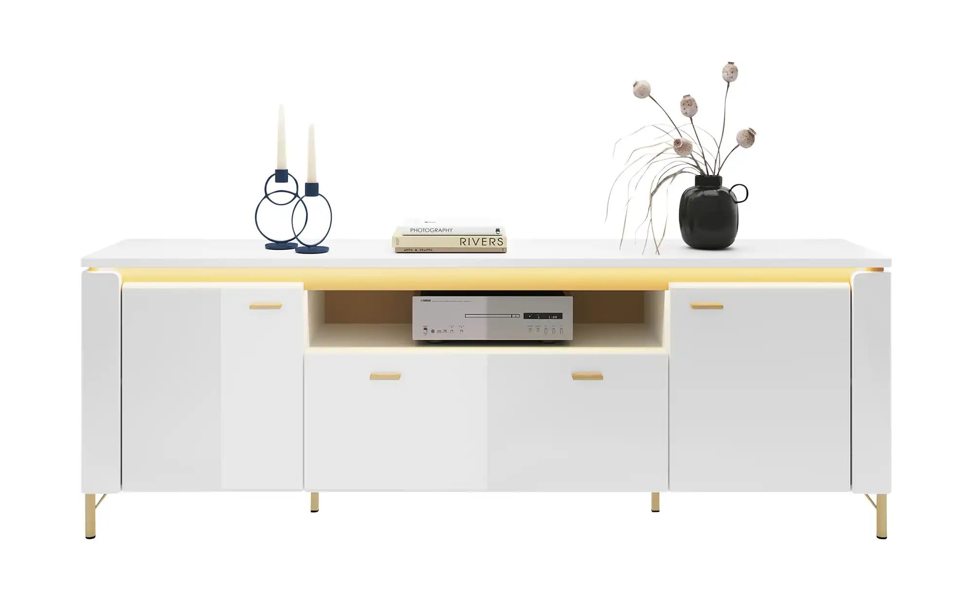 Thumbnail - TV-Lowboard mit Softclose Losini ¦ weiß ¦ Maße (cm): B: 200,3 H: 70 T: 40.0 Kommoden & Sideboards > Lowboards - Höffner