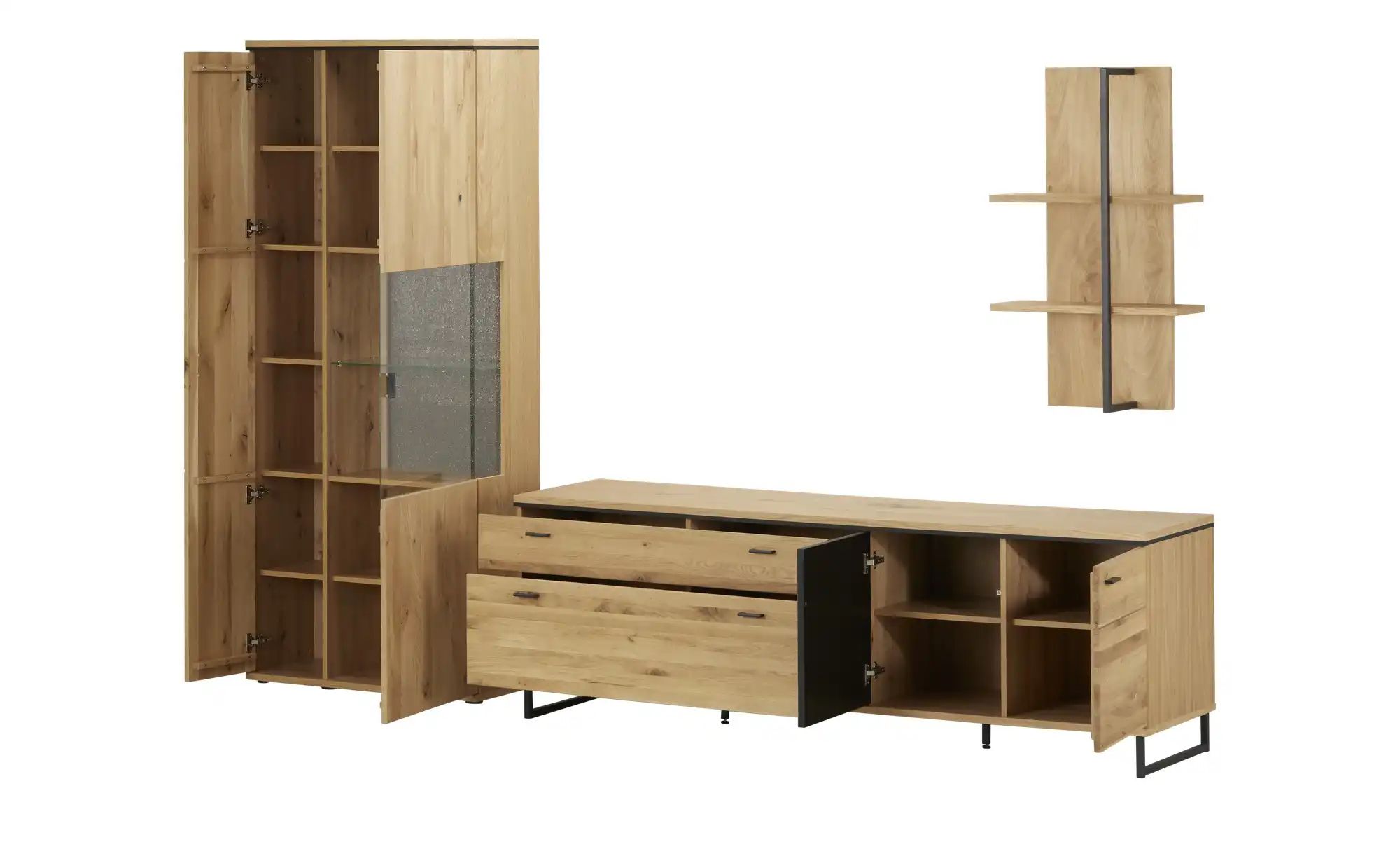 Woodford Wohnkombination  Tunis ¦ holzfarben ¦ Maße (cm): B: 301 H: 209 T: günstig online kaufen