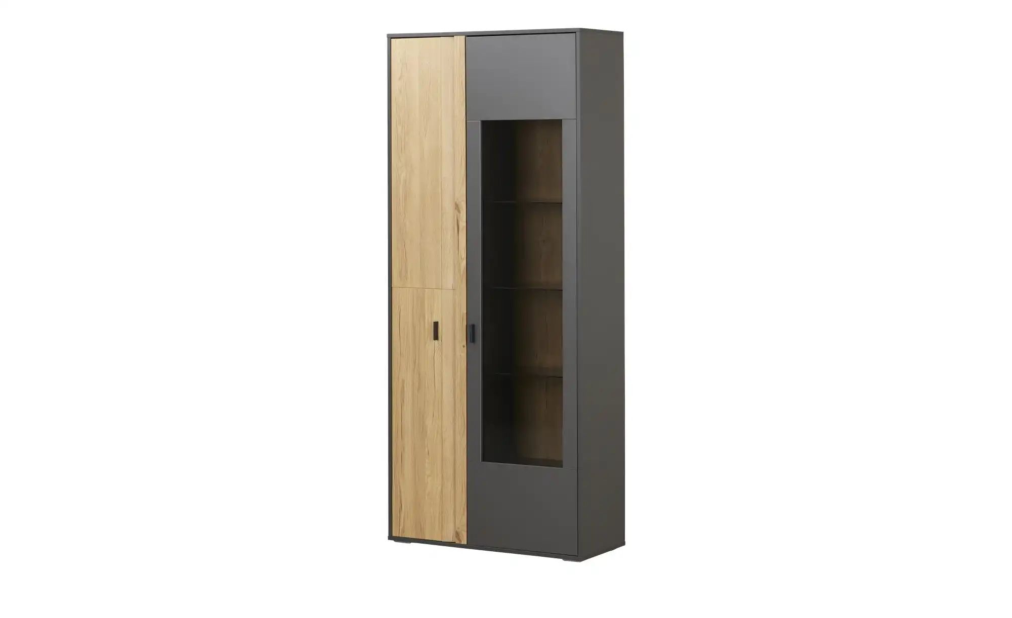 uno Vitrine  Butera ¦ grau ¦ Maße (cm): B: 89 H: 206 T: 38.0 Schränke > Vit günstig online kaufen