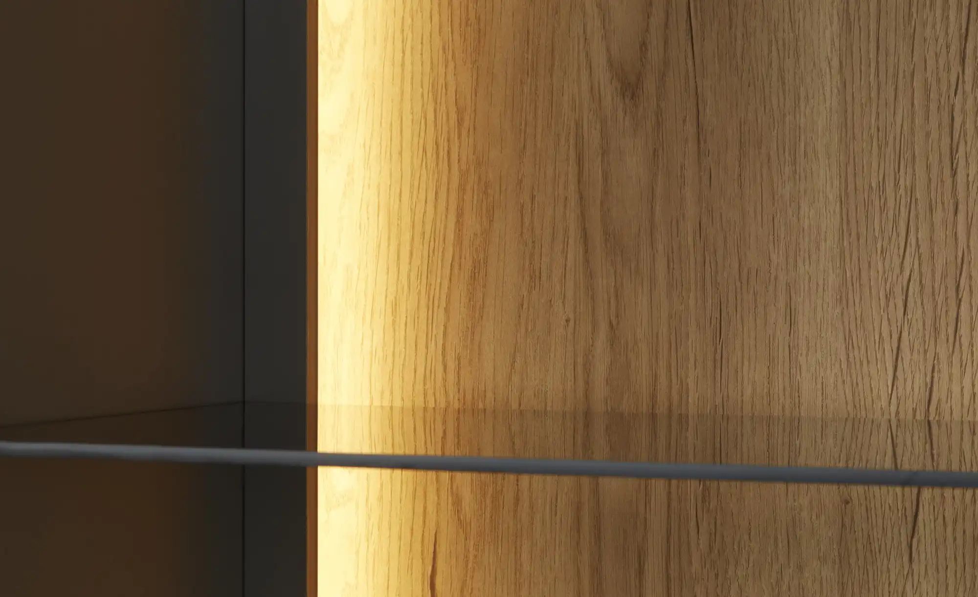 Thumbnail - uno Vitrine  Butera ¦ grau ¦ Maße (cm): B: 89 H: 206 T: 38.0 Schränke > Vitrinen - Höffner