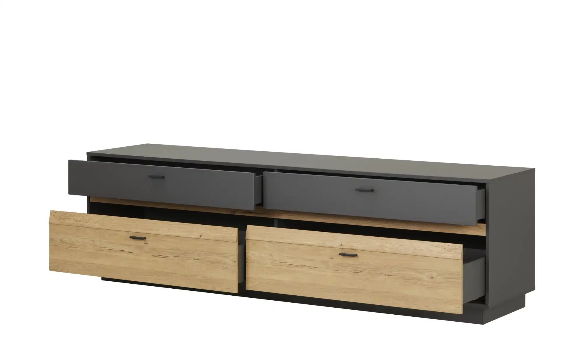uno Lowboard  Butera ¦ grau ¦ Maße (cm): B: 210 H: 63 T: 50.0 Kommoden & Si günstig online kaufen