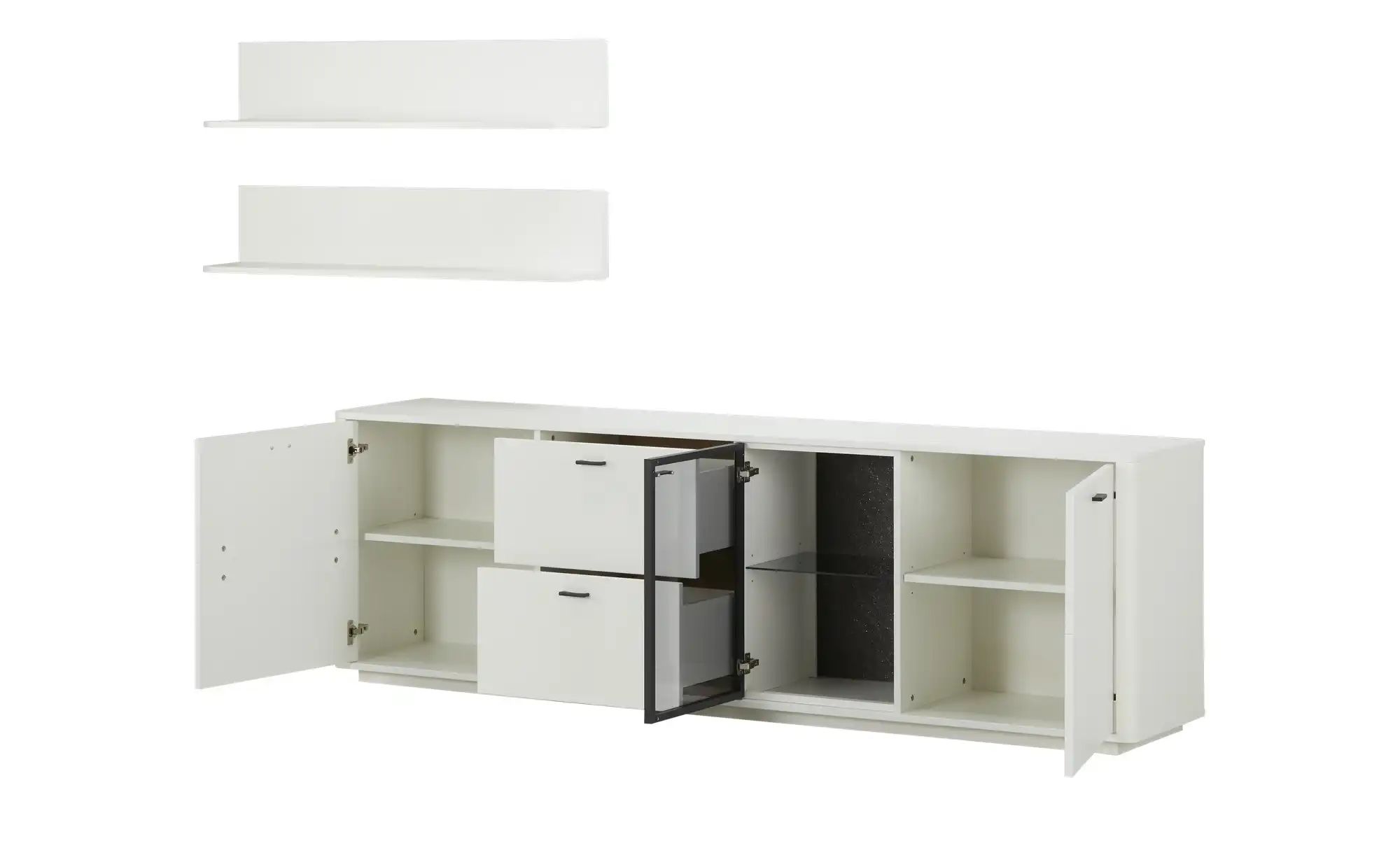 Thumbnail - uno Wohnwand Montreal ¦ weiß ¦ Maße (cm): B: 283 H: 170 T: 44.0 Kommoden & Sideboards > Wohnwände - Höffner