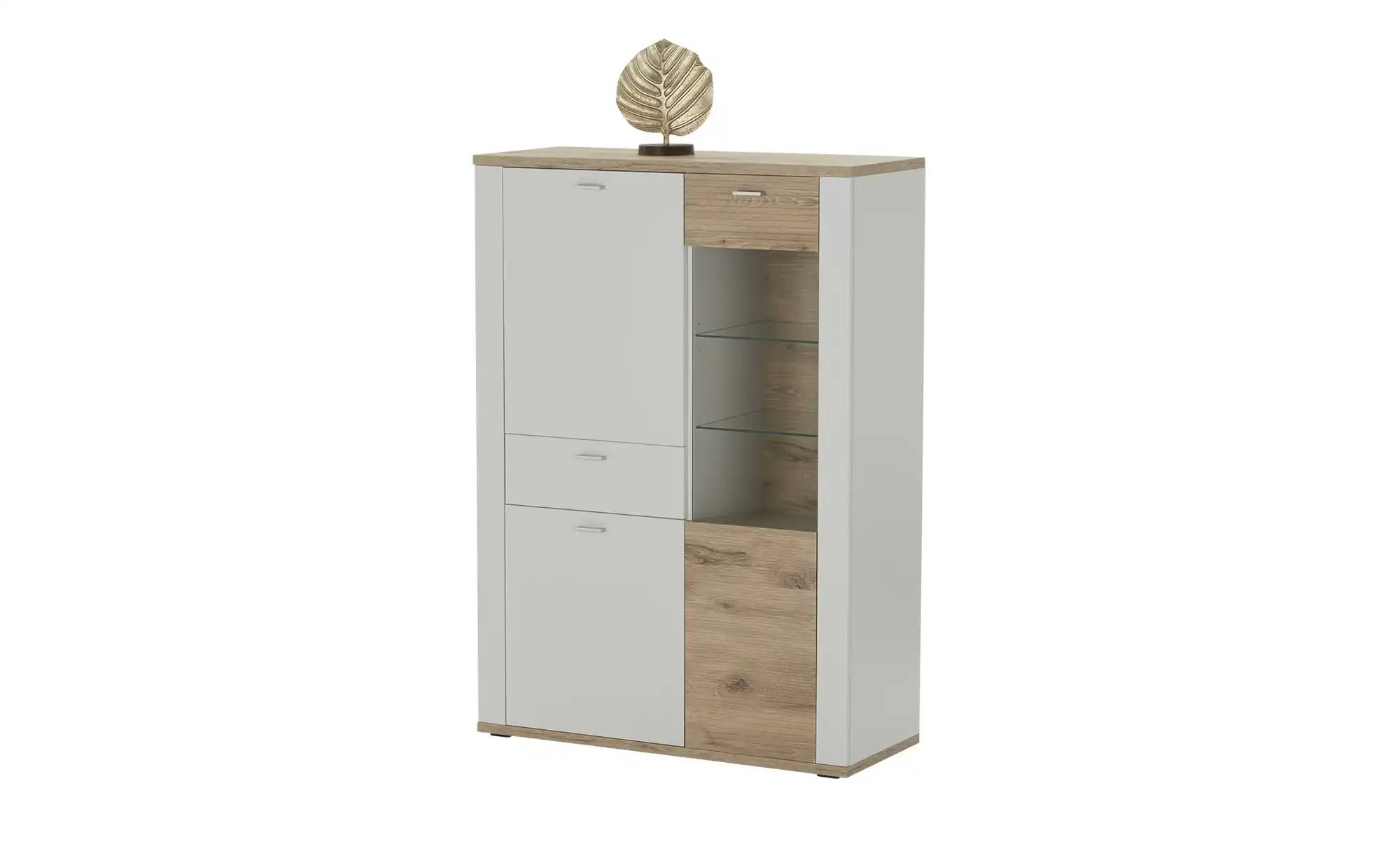 Thumbnail - uno Highboard  Milano ¦ grau ¦ Maße (cm): B: 103 H: 145 T: 42.0 Kommoden & Sideboards > Highboards - Höffner