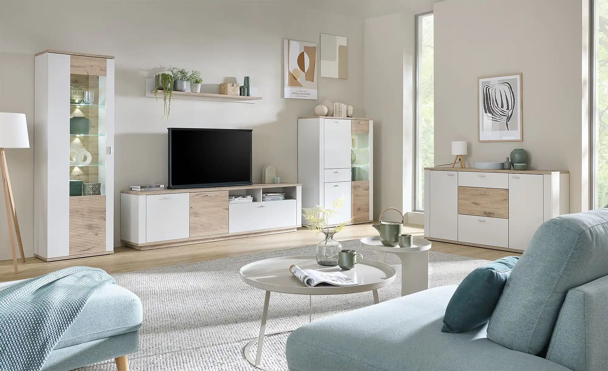 Thumbnail - uno Wandboard  Milano ¦ grau ¦ Maße (cm): B: 150 H: 20 T: 20.0 Regale > Wandboards - Höffner