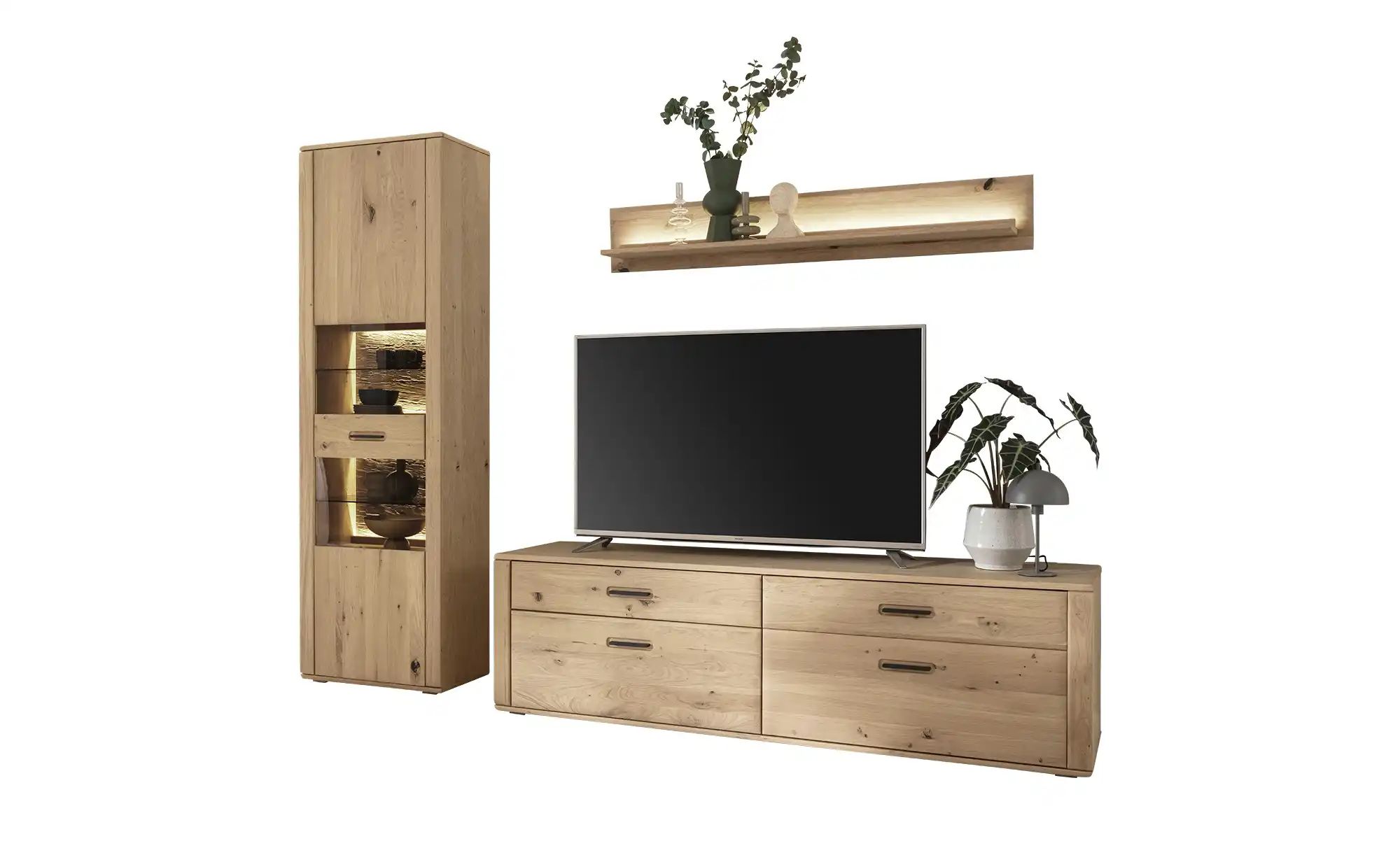 Woodford Wohnkombination  Alesio ¦ holzfarben ¦ Maße (cm): B: 258 H: 207 T: günstig online kaufen