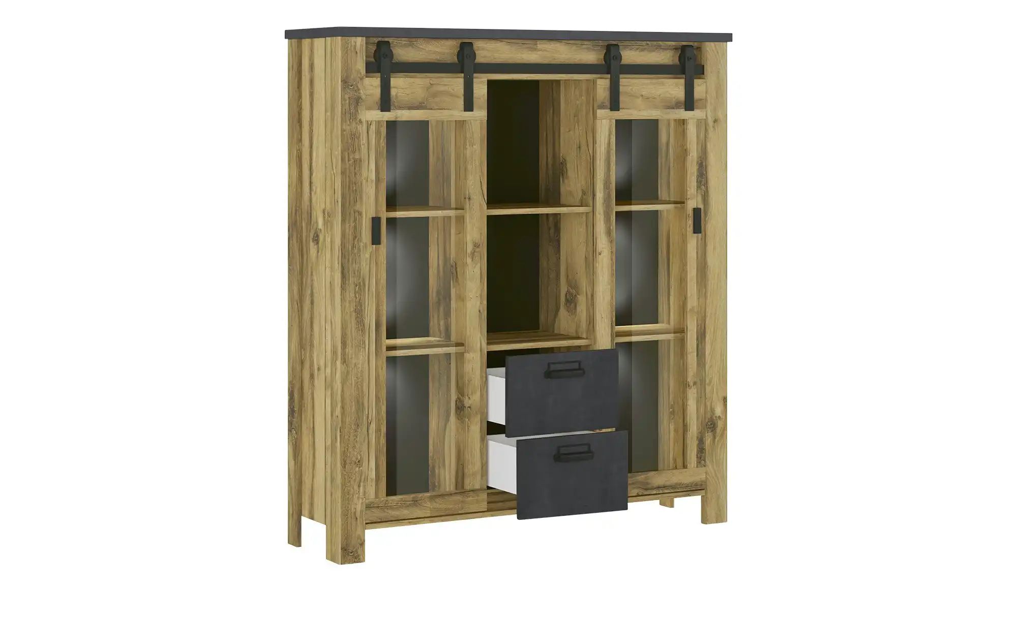 Highboard  Ledro ¦ holzfarben ¦ Maße (cm): B: 132 H: 150 T: 37.0 Schränke > günstig online kaufen
