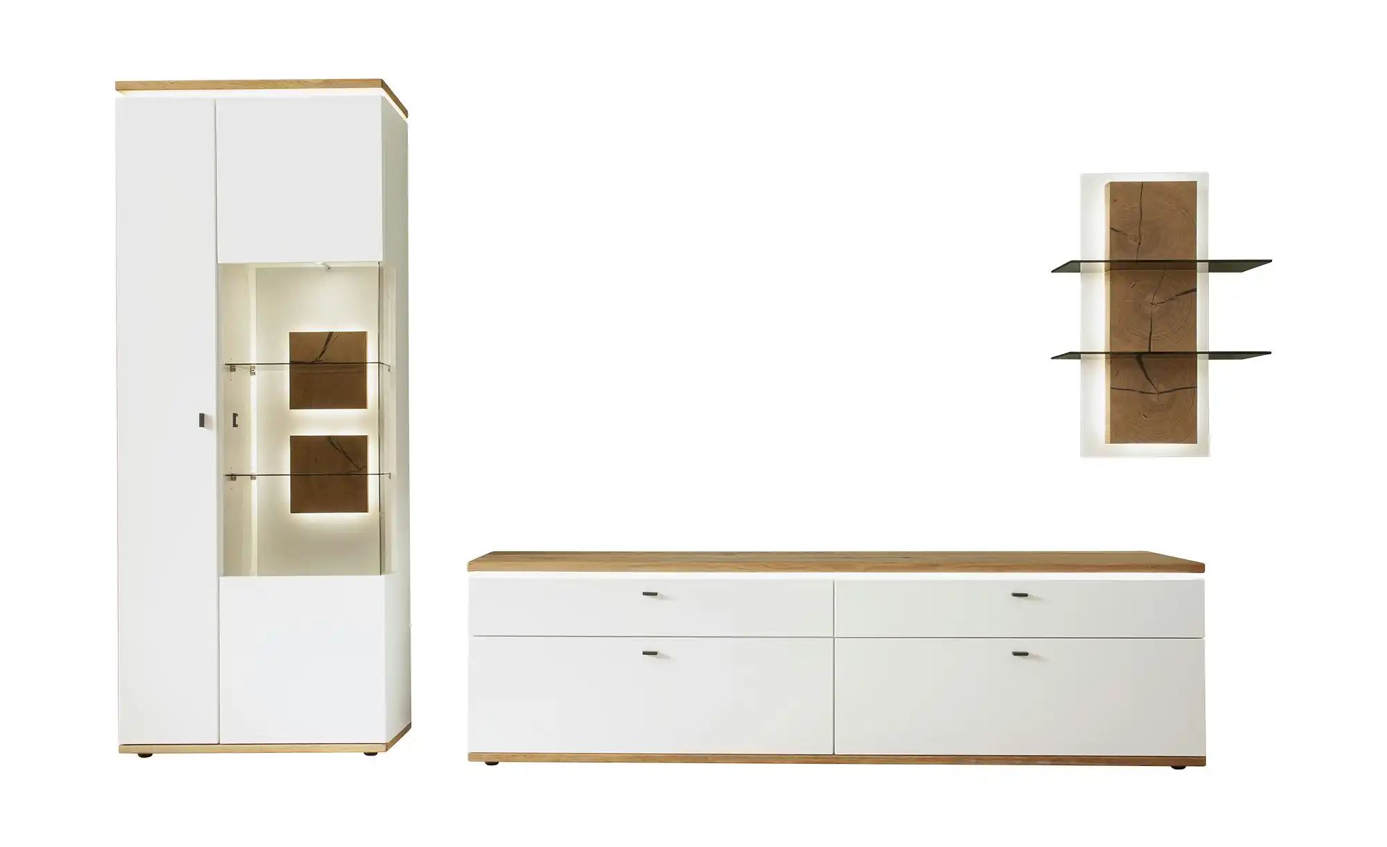 Thumbnail - Woodford Wohnkombination Marlea ¦ weiß ¦ Maße (cm): B: 290 H: 203 T: 50.0 Kommoden & Sideboards > Wohnwände - Höffner