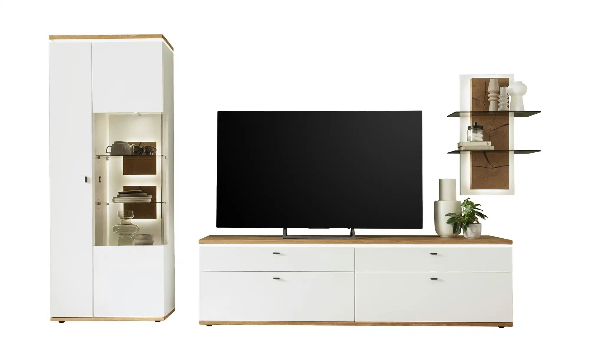 Thumbnail - Woodford Wohnkombination Marlea ¦ weiß ¦ Maße (cm): B: 290 H: 203 T: 50.0 Kommoden & Sideboards > Wohnwände - Höffner