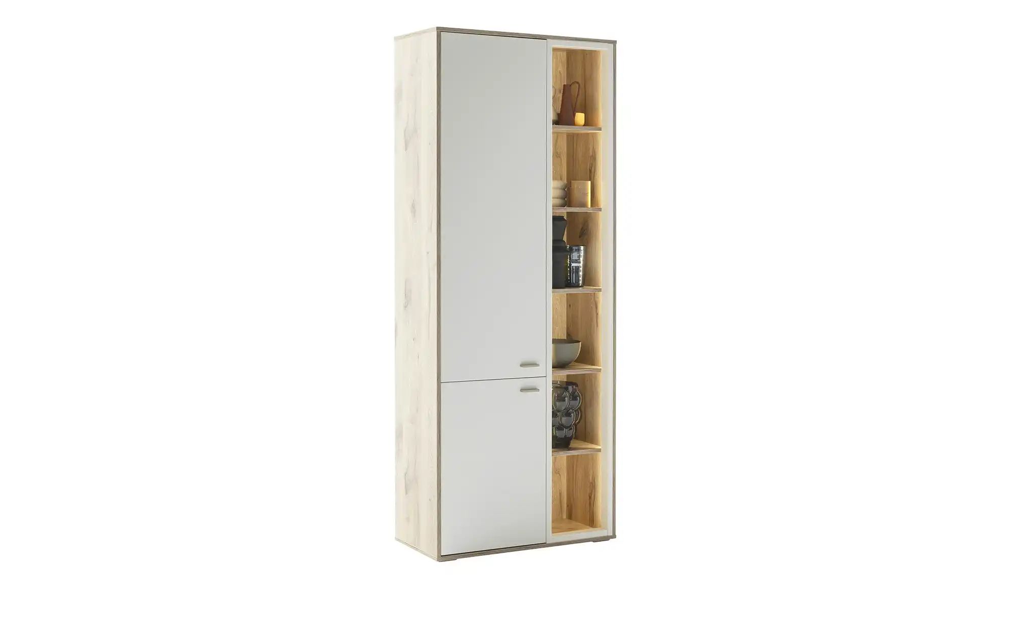 Thumbnail - uno Kombi-Vitrine  Santerno ¦ holzfarben ¦ Maße (cm): B: 78 H: 197 T: 37.0 Schränke > Vitrinen - Höffner