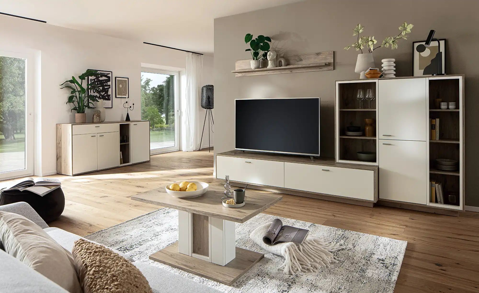 Thumbnail - uno Highboard Santerno ¦ holzfarben ¦ Maße (cm): B: 124 H: 140 T: 37.0 Kommoden & Sideboards > Highboards - Höffner