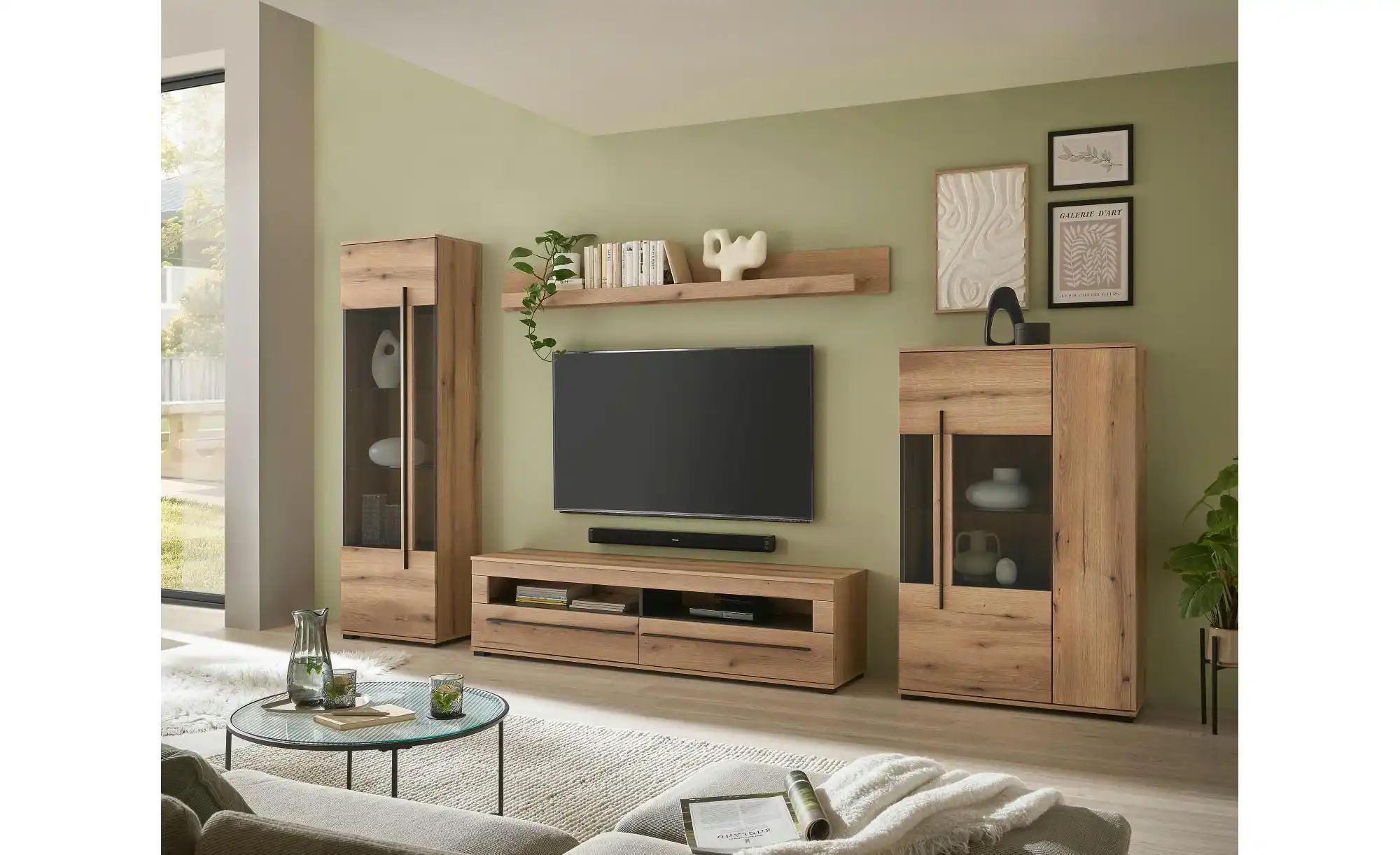 Thumbnail - Wohnwand  Caprioli ¦ braun ¦ Maße (cm): B: 350 H: 200 T: 42.0 Kommoden & Sideboards > Wohnwände - Höffner