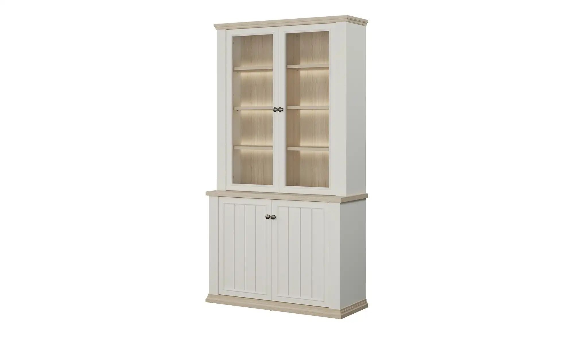 Vitrine Countryside ¦ weiß ¦ Maße (cm): B: 109,1 H: 202,1 T: 43.3 Schränke günstig online kaufen
