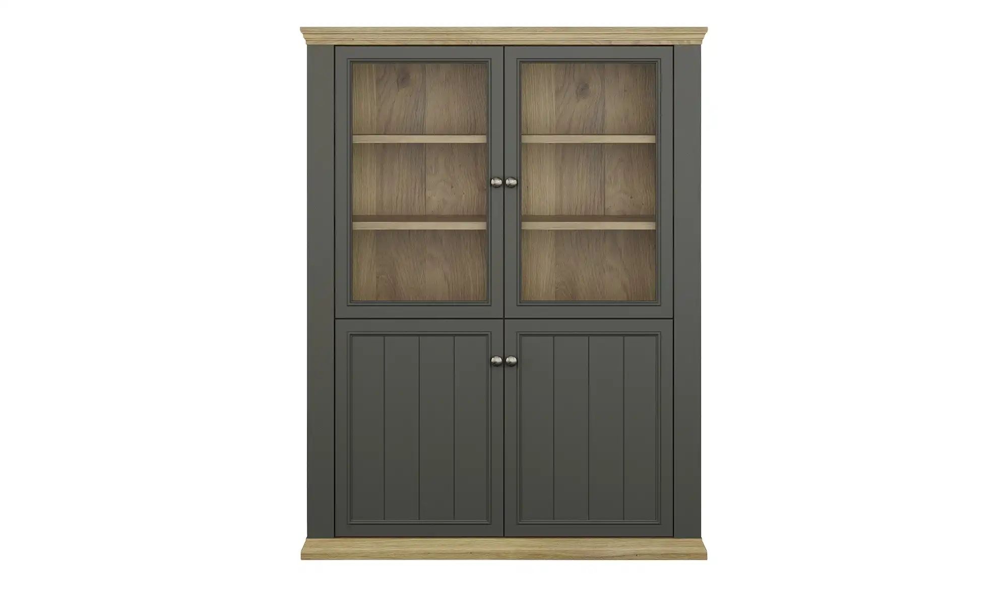Vitrine  Countryside ¦ grau ¦ Maße (cm): B: 119,5 H: 156,1 T: 43.5 Schränke günstig online kaufen