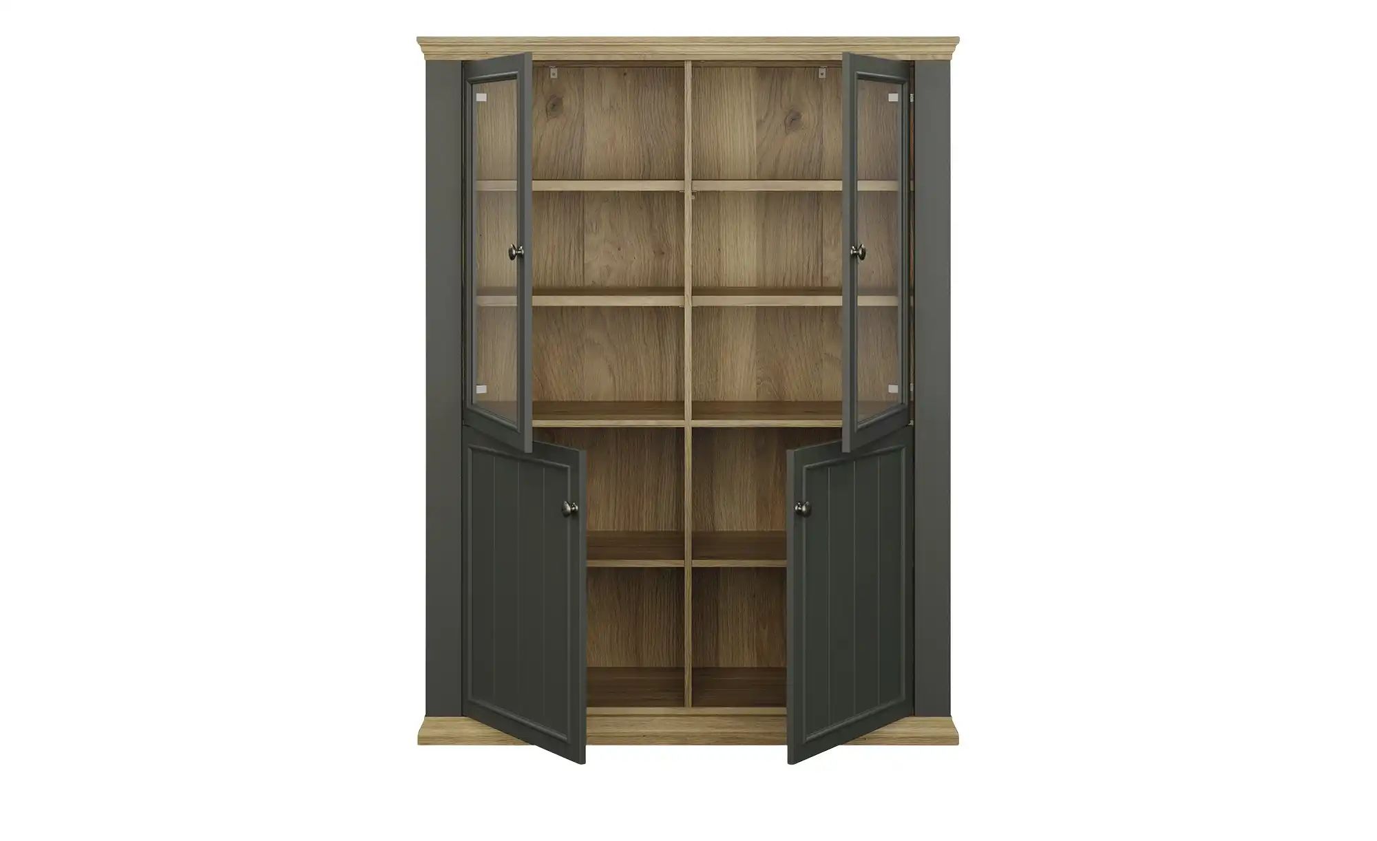 Vitrine  Countryside ¦ grau ¦ Maße (cm): B: 119,5 H: 156,1 T: 43.5 Schränke günstig online kaufen
