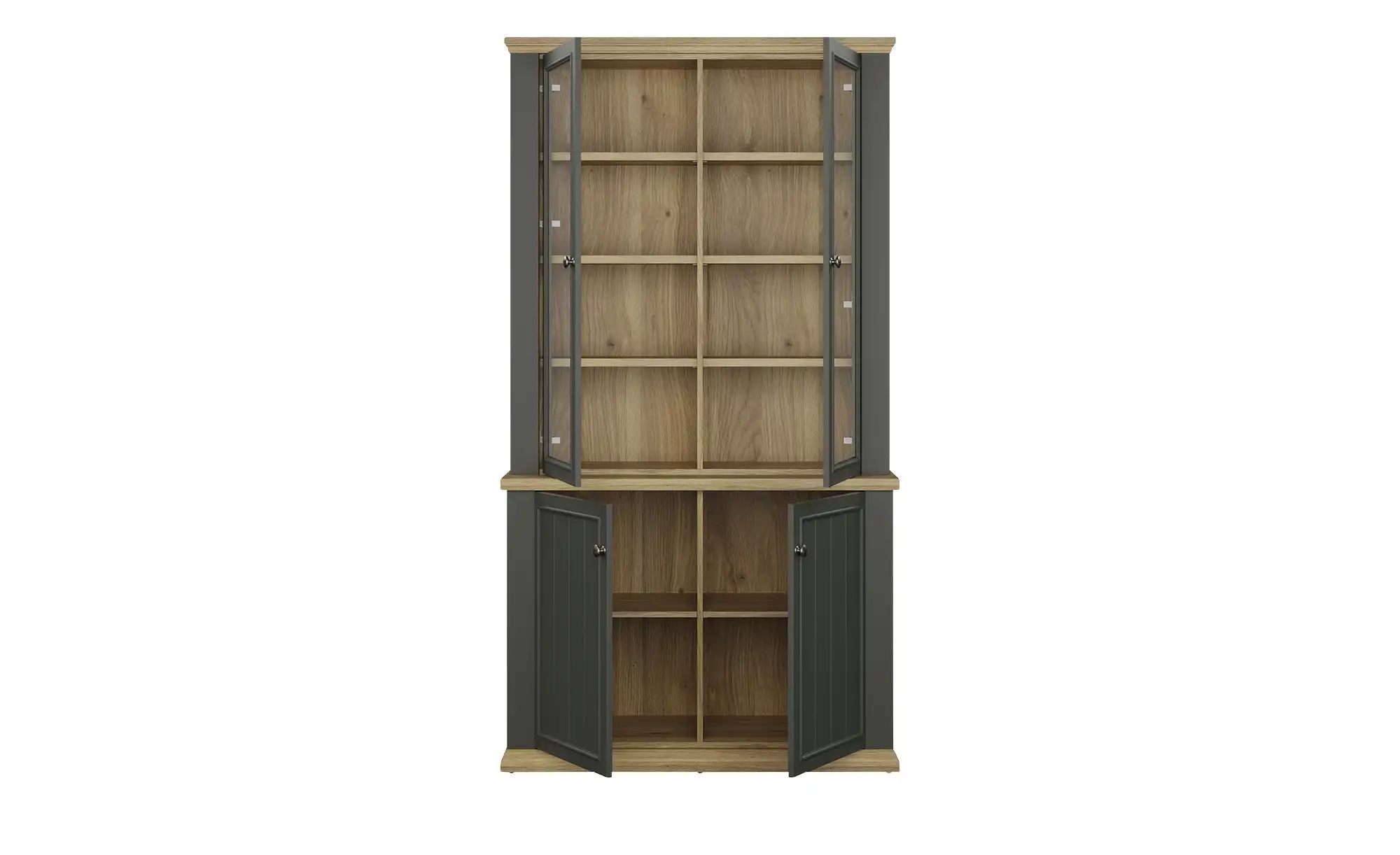 Vitrine  Countryside ¦ grau ¦ Maße (cm): B: 109,1 H: 202,1 T: 43.3 Schränke günstig online kaufen