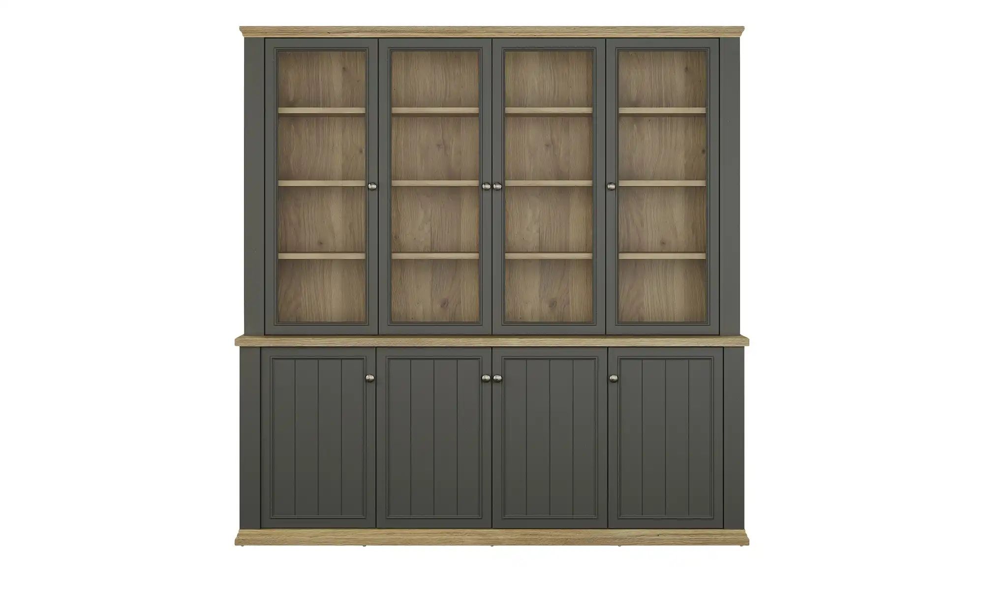 Thumbnail - Bücherschrank Countryside ¦ grau ¦ Maße (cm): B: 198,5 H: 202,1 T: 43.3 Schränke > Vitrinen - Höffner