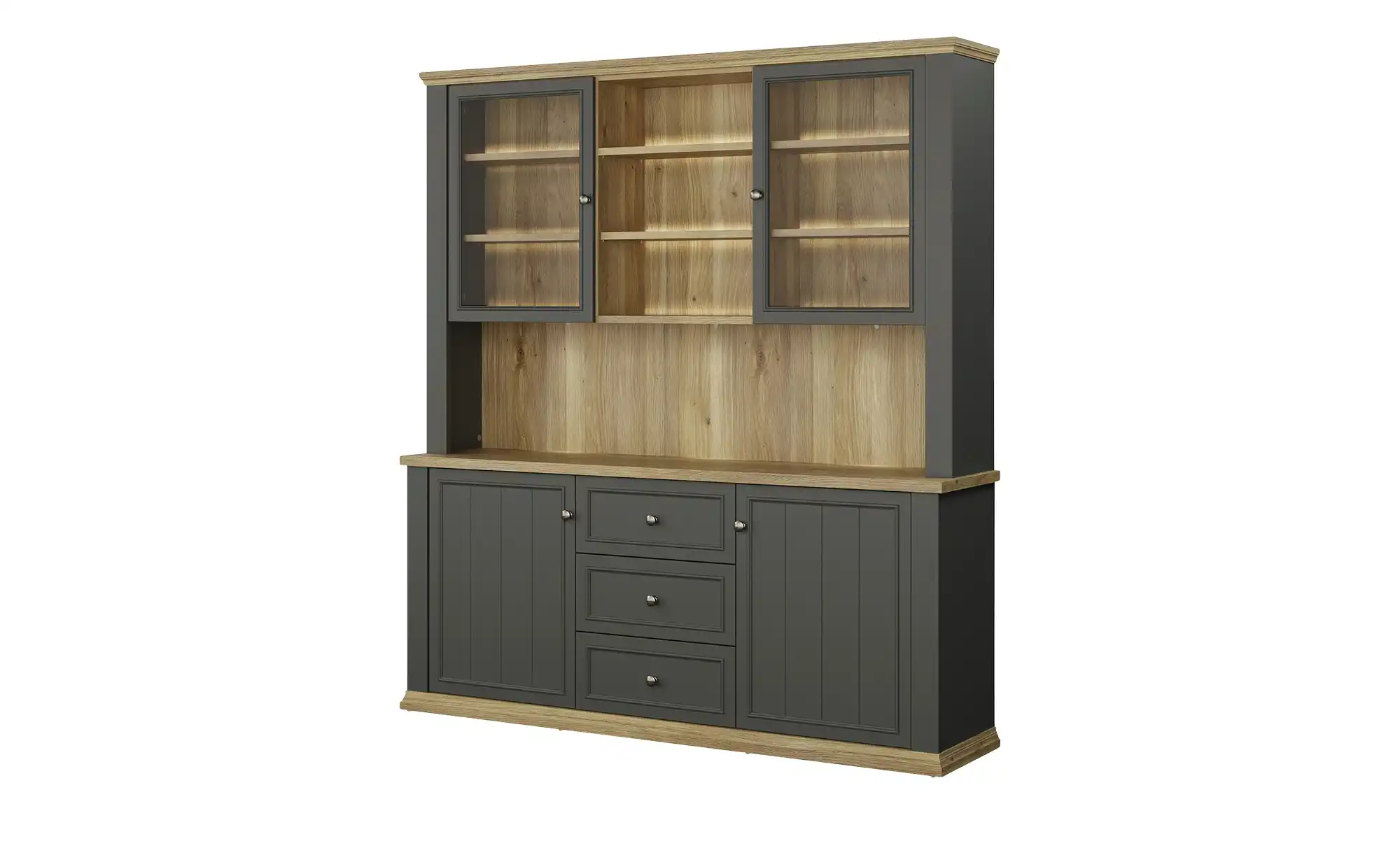 Buffet COUNTRYSIDE Graphit, Eiche - Buffet COUNTRYSIDE Graphit, Eiche