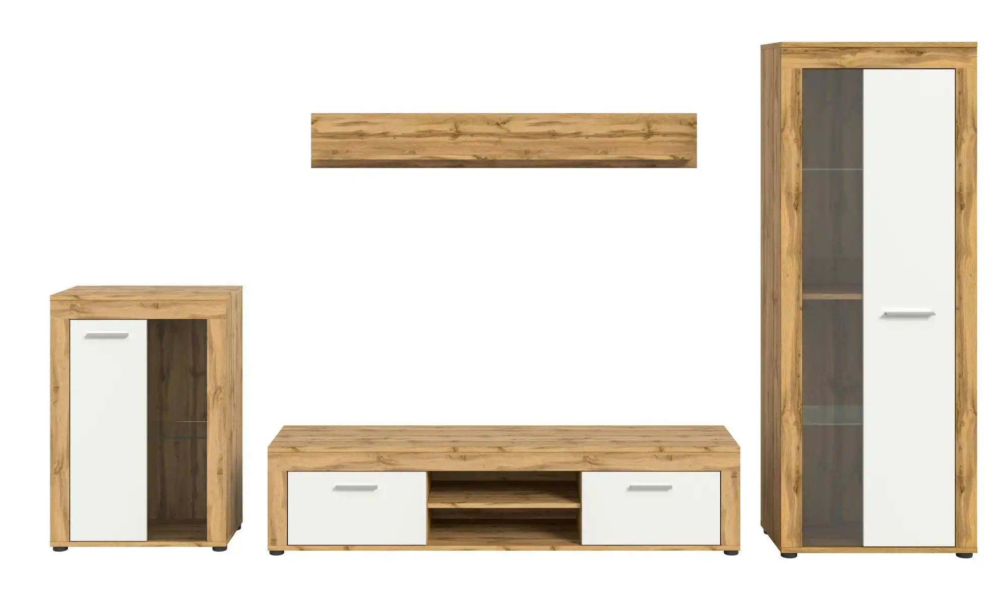 Wohnwand  Bardenas ¦ holzfarben ¦ Maße (cm): B: 310 H: 169 Wohnwände - Höff günstig online kaufen