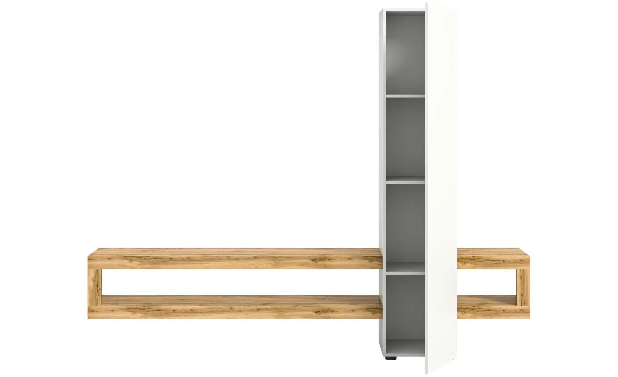 Wohnwand  Samso ¦ weiß ¦ Maße (cm): B: 240 H: 190 Kommoden & Sideboards > W günstig online kaufen