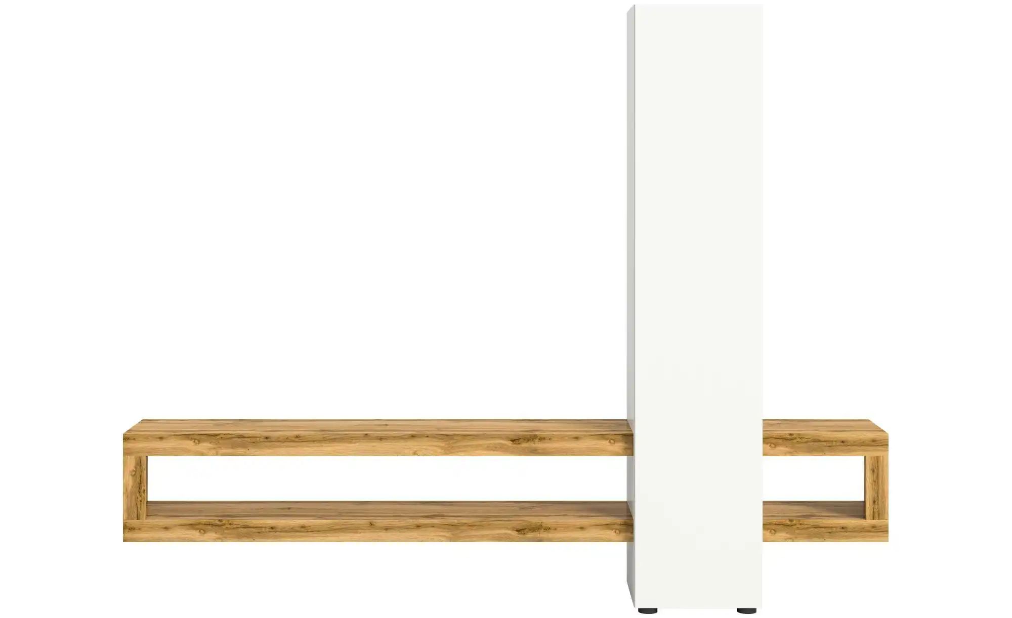 Wohnwand  Samso ¦ weiß ¦ Maße (cm): B: 240 H: 190 Kommoden & Sideboards > W günstig online kaufen
