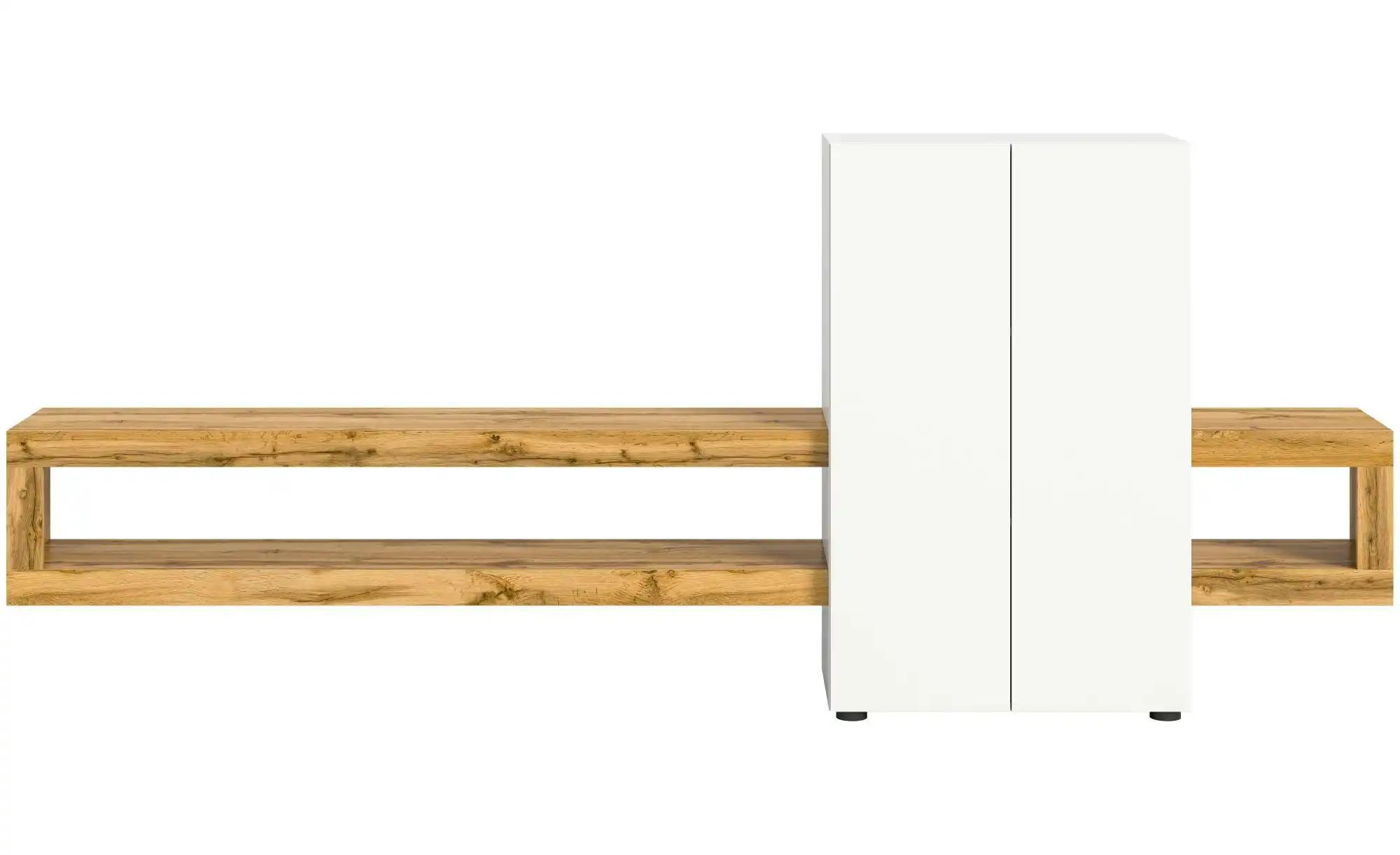 Wohnwand  Samso ¦ weiß ¦ Maße (cm): B: 270 H: 112 Kommoden & Sideboards > W günstig online kaufen