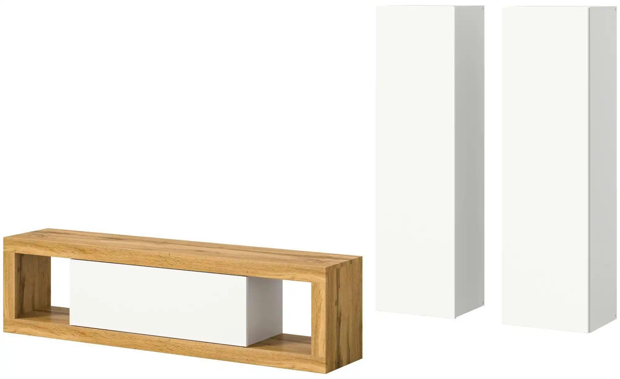 Wohnkombination stehend  Moja ¦ holzfarben ¦ Maße (cm): B: 240 H: 135 Kommo günstig online kaufen