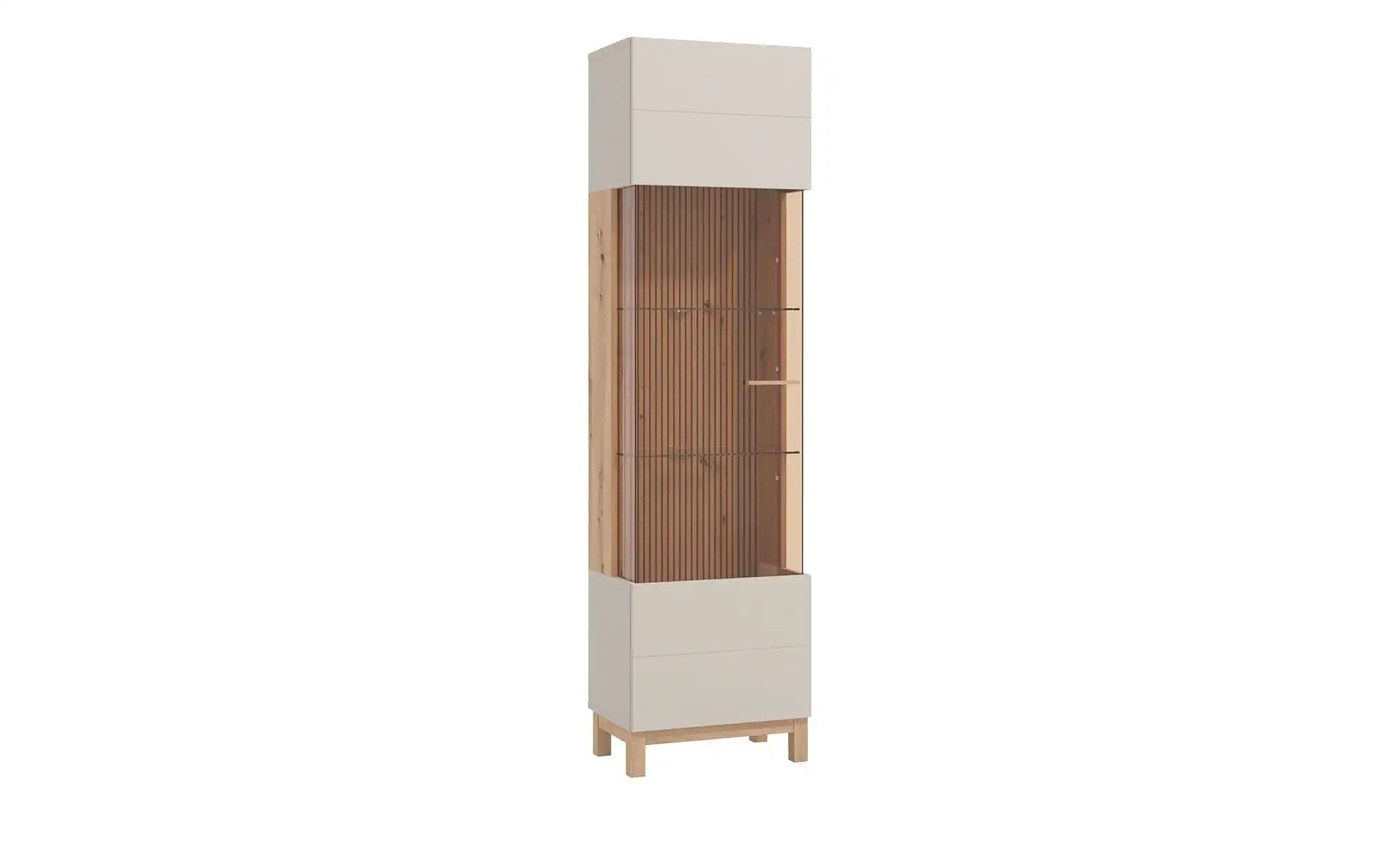 Vitrine  Essex ¦ beige ¦ Maße (cm): B: 51,5 H: 191,5 T: 35.0 Schränke > Vit günstig online kaufen
