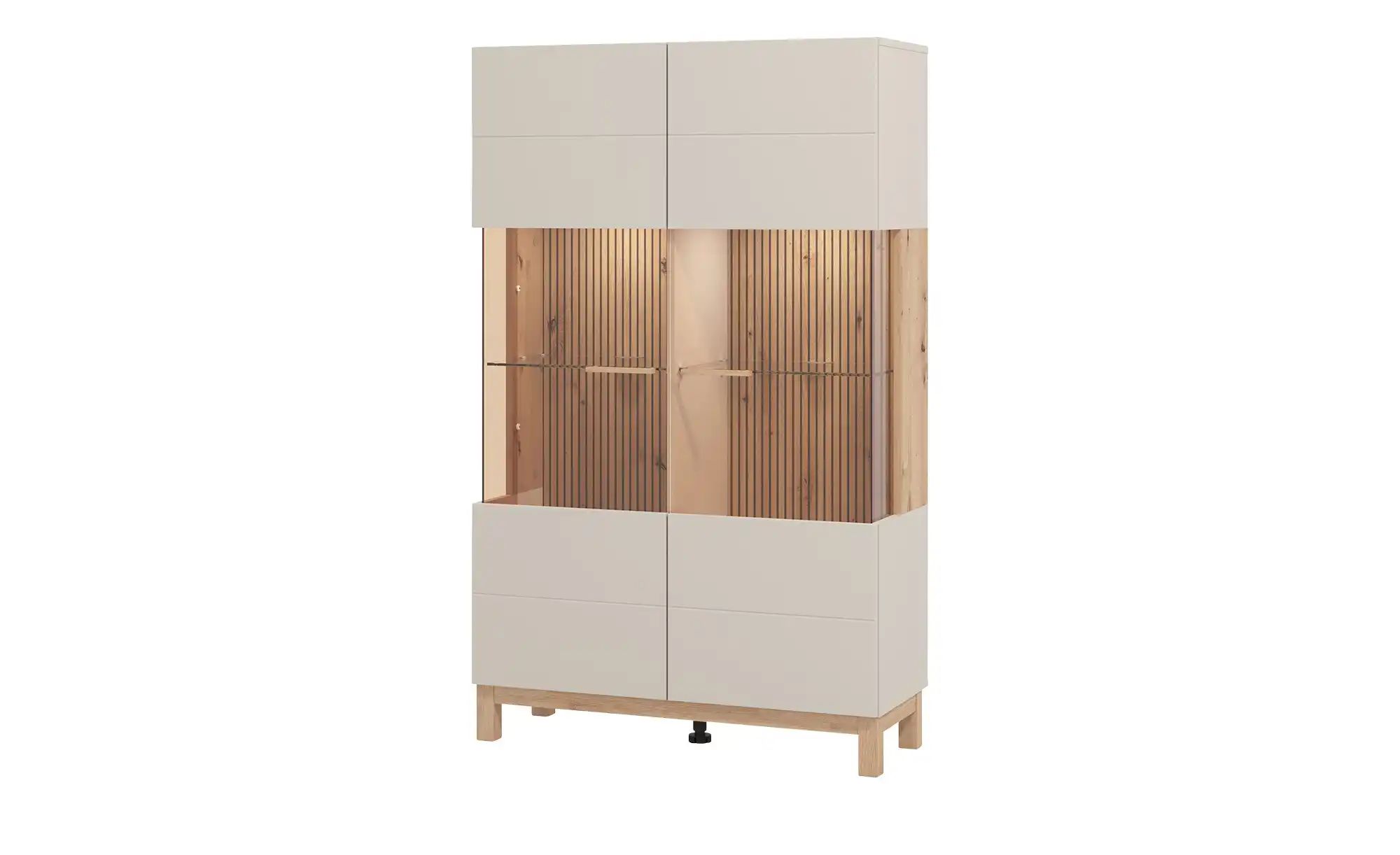 Thumbnail - Vitrine  Essex ¦ beige ¦ Maße (cm): B: 90 H: 146,5 T: 35.0 Schränke > Vitrinen - Höffner