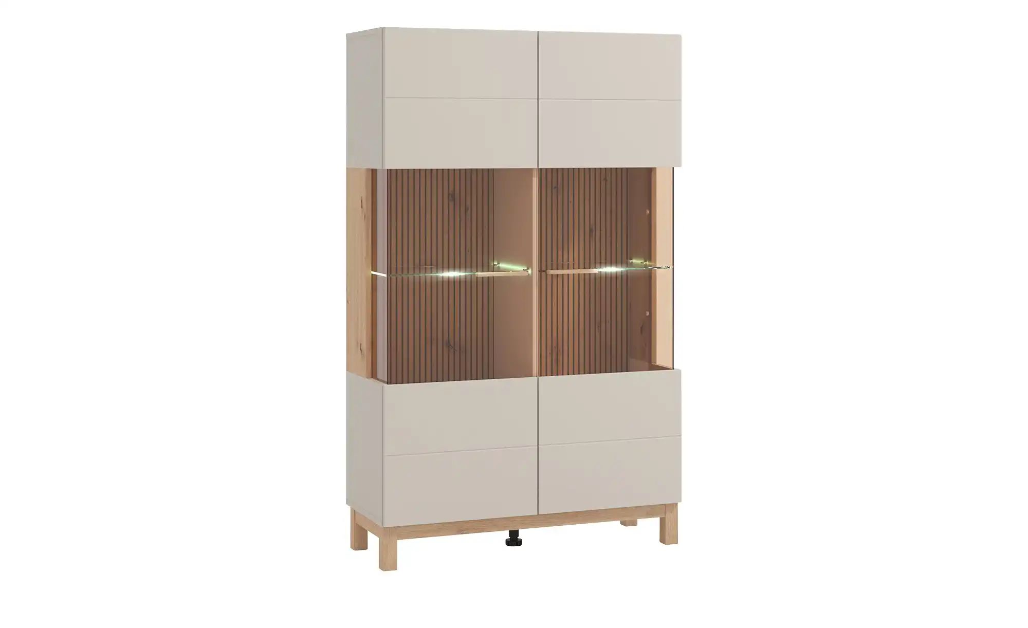 Thumbnail - Vitrine  Essex ¦ beige ¦ Maße (cm): B: 90 H: 146,5 T: 35.0 Schränke > Vitrinen - Höffner