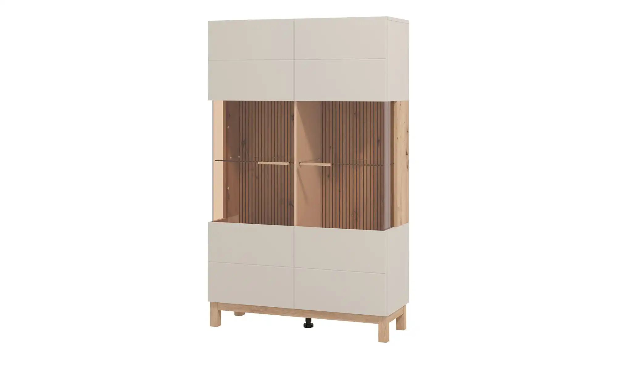 Vitrine  Essex ¦ beige ¦ Maße (cm): B: 90 H: 146,5 T: 35.0 Schränke > Vitri günstig online kaufen