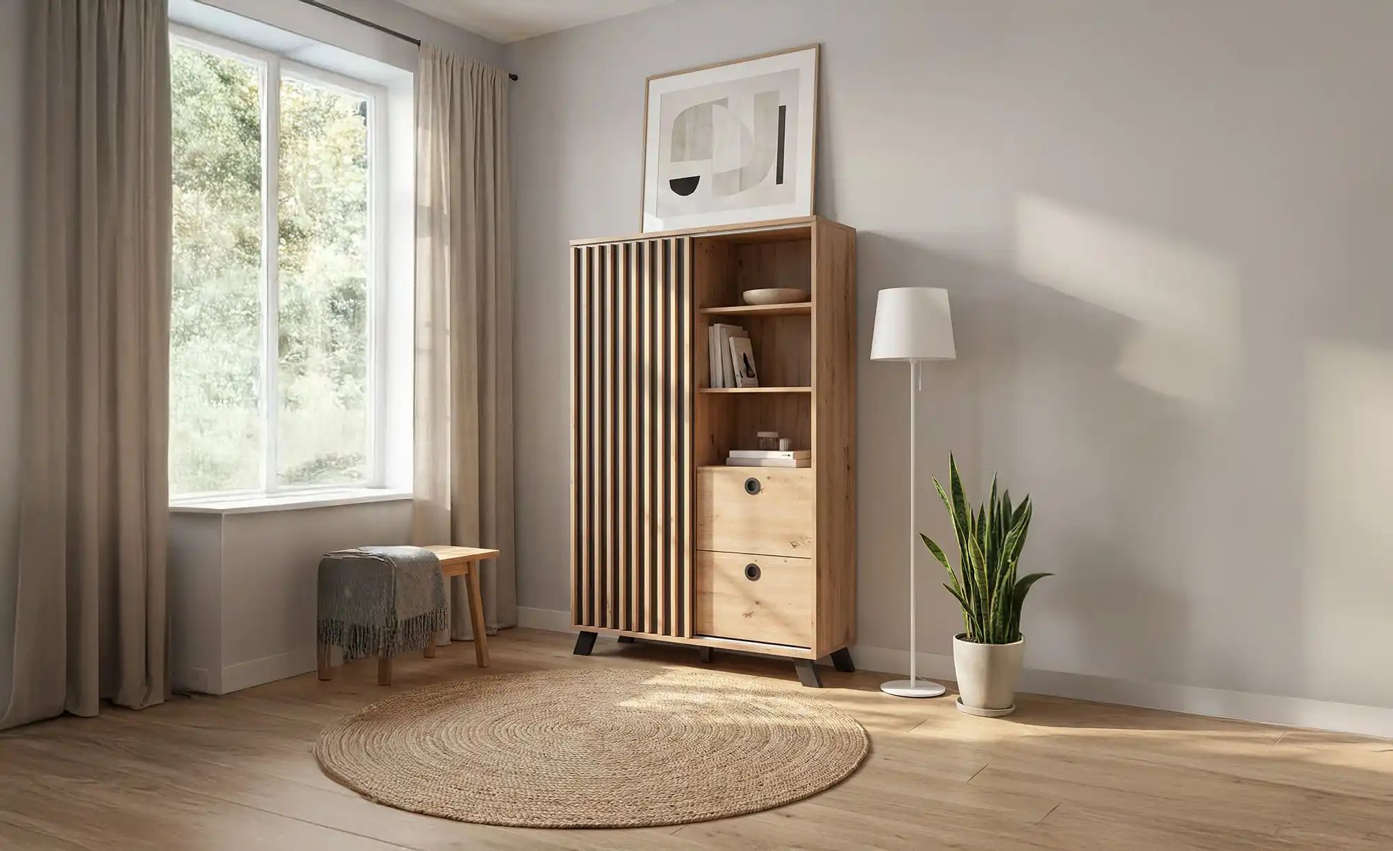 Highboard  Harmony ¦ Maße (cm): B: 101 H: 140 T: 40.0 Kommoden & Sideboards günstig online kaufen