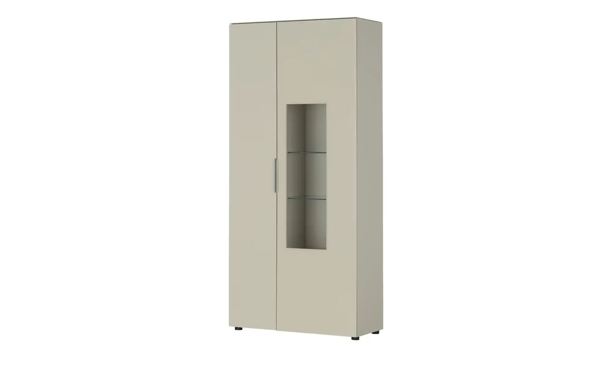 Vitrine Vitro Neo ¦ beige ¦ Maße (cm): B: 90 H: 197 T: 40.0 Schränke > Vitrinen - Höffner