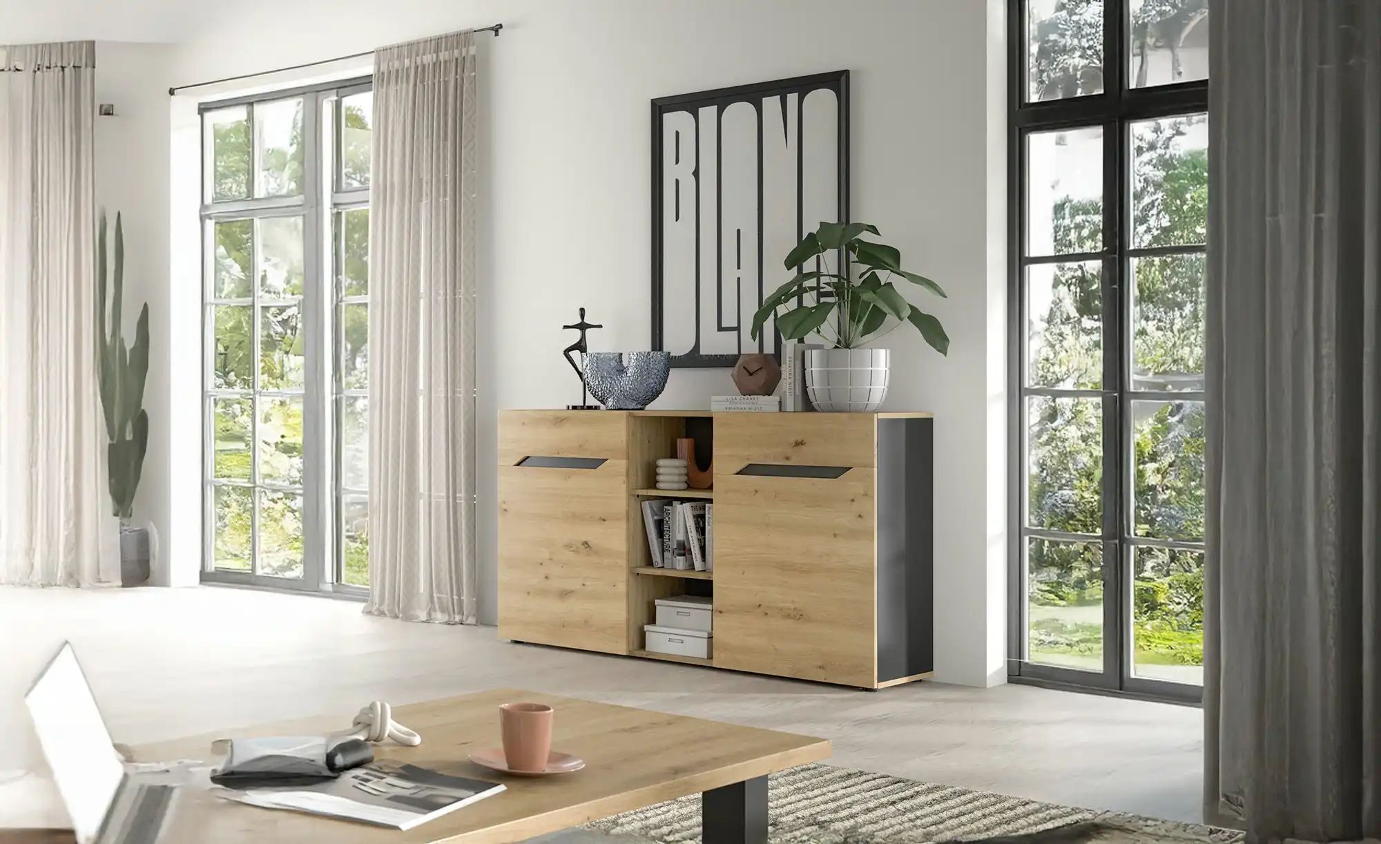 Thumbnail - Sideboard Ventos ¦ Maße (cm): B: 130 H: 81 T: 37.0 Kommoden & Sideboards > Sideboards - Höffner