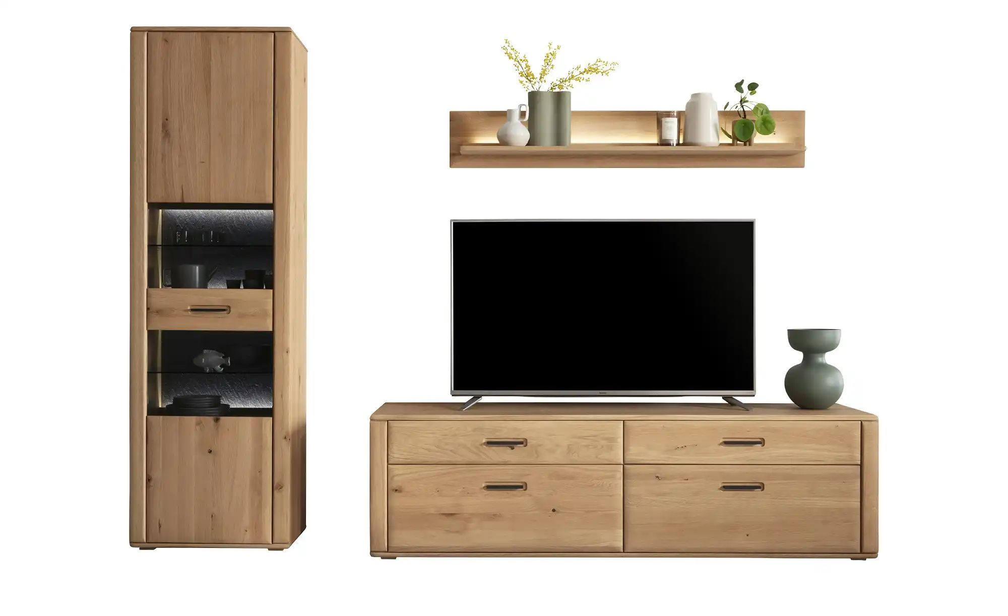 Woodford Wohnkombination  Azzurro ¦ holzfarben ¦ Maße (cm): B: 268 H: 207 T günstig online kaufen