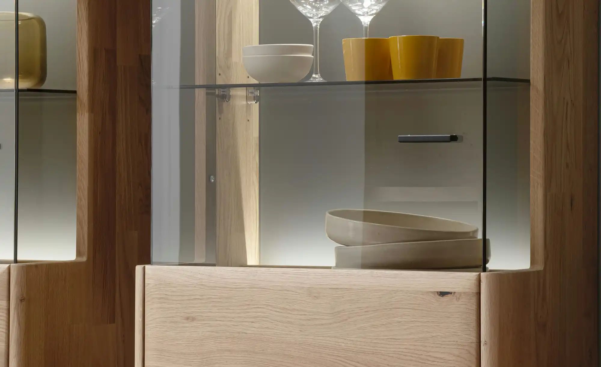 Thumbnail - MONDO Wohnkombination  Minoma ¦ holzfarben ¦ Maße (cm): B: 352 H: 180 T: 50.0 Kommoden & Sideboards > Wohnwände - Höffne...