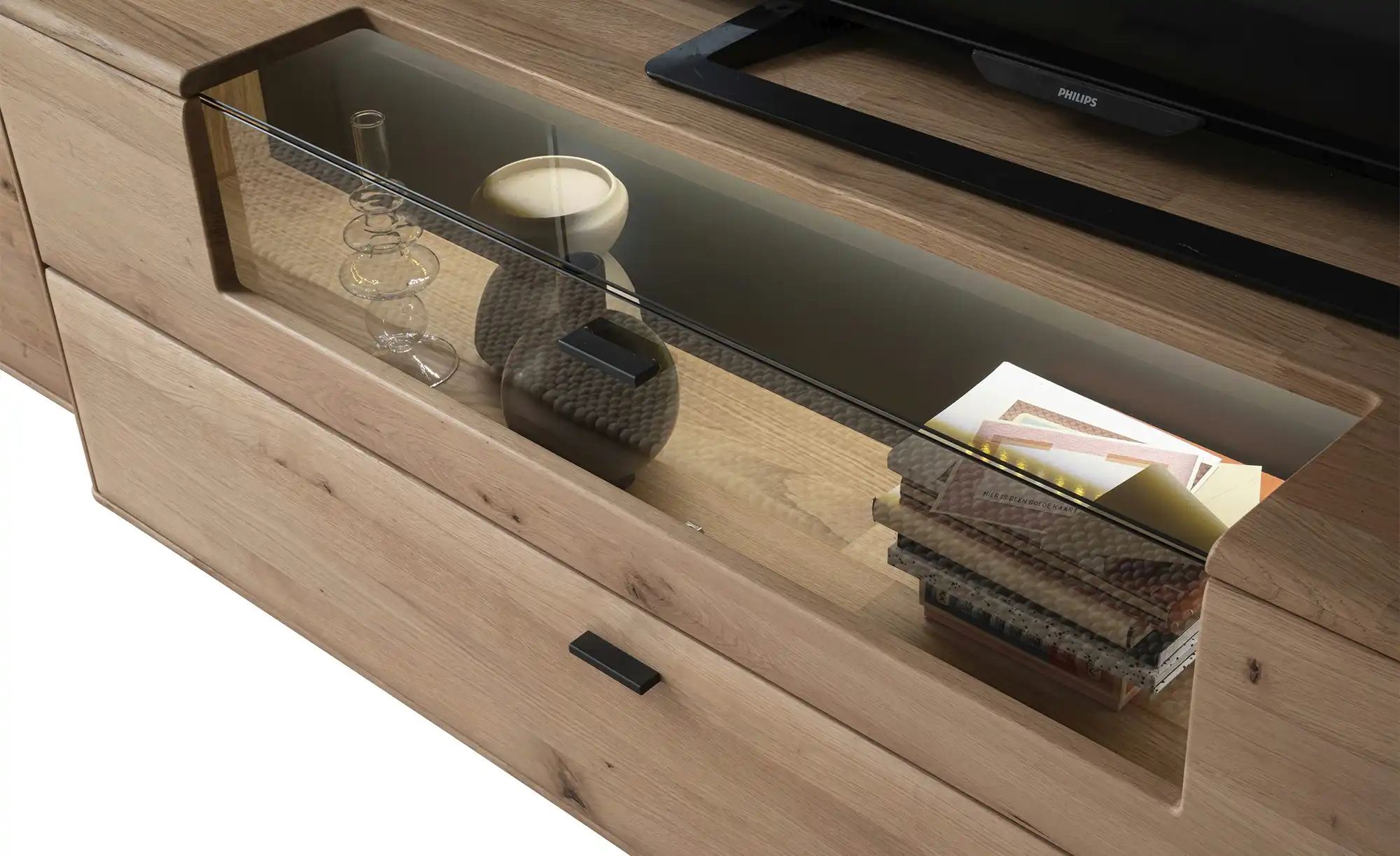 Thumbnail - MONDO Wohnkombination  Minoma ¦ holzfarben ¦ Maße (cm): B: 352 H: 180 T: 50.0 Kommoden & Sideboards > Wohnwände - Höffne...