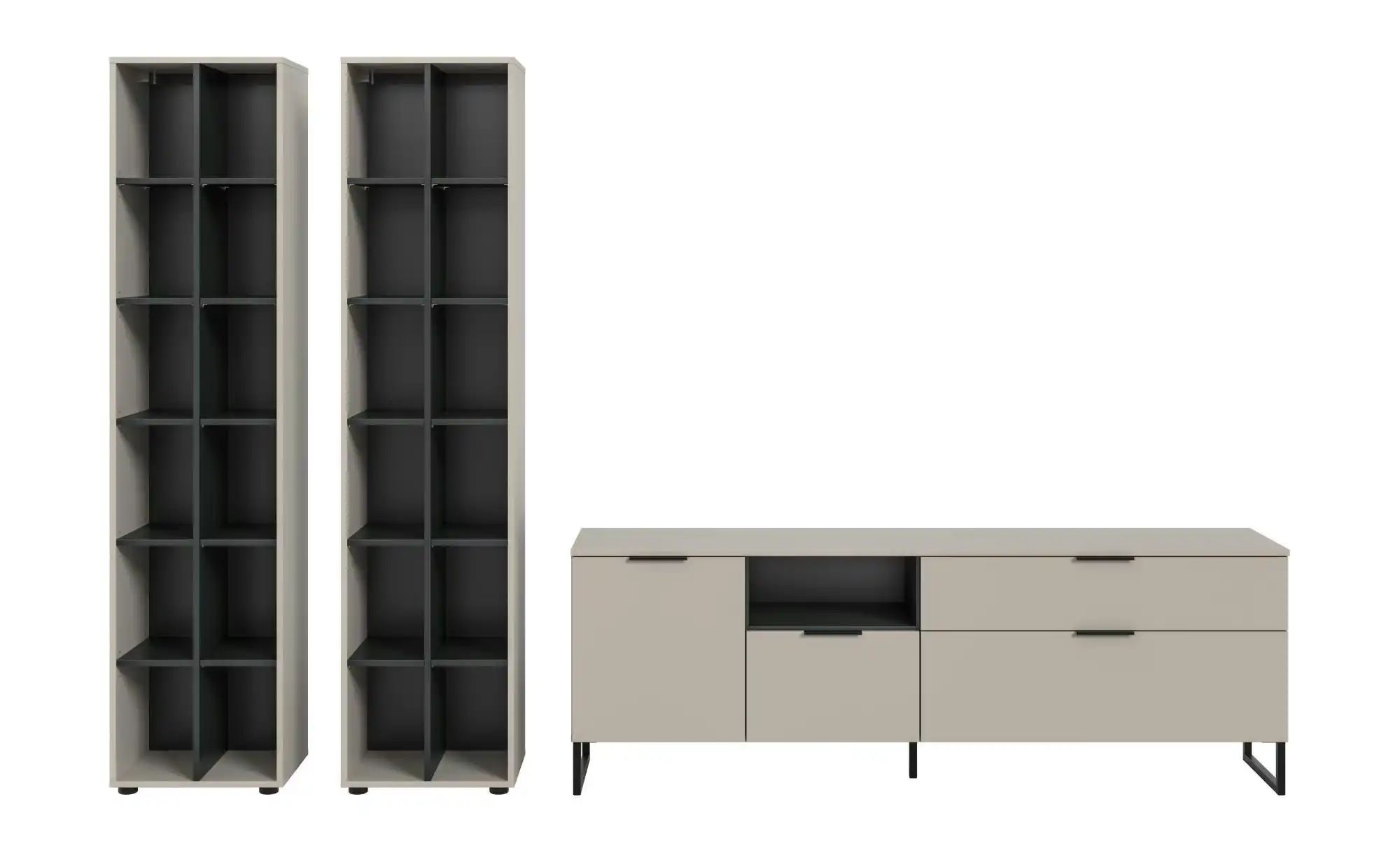 Wohnwand    creme  Maße (cm): B: 305 H: 192 | 04066432037164