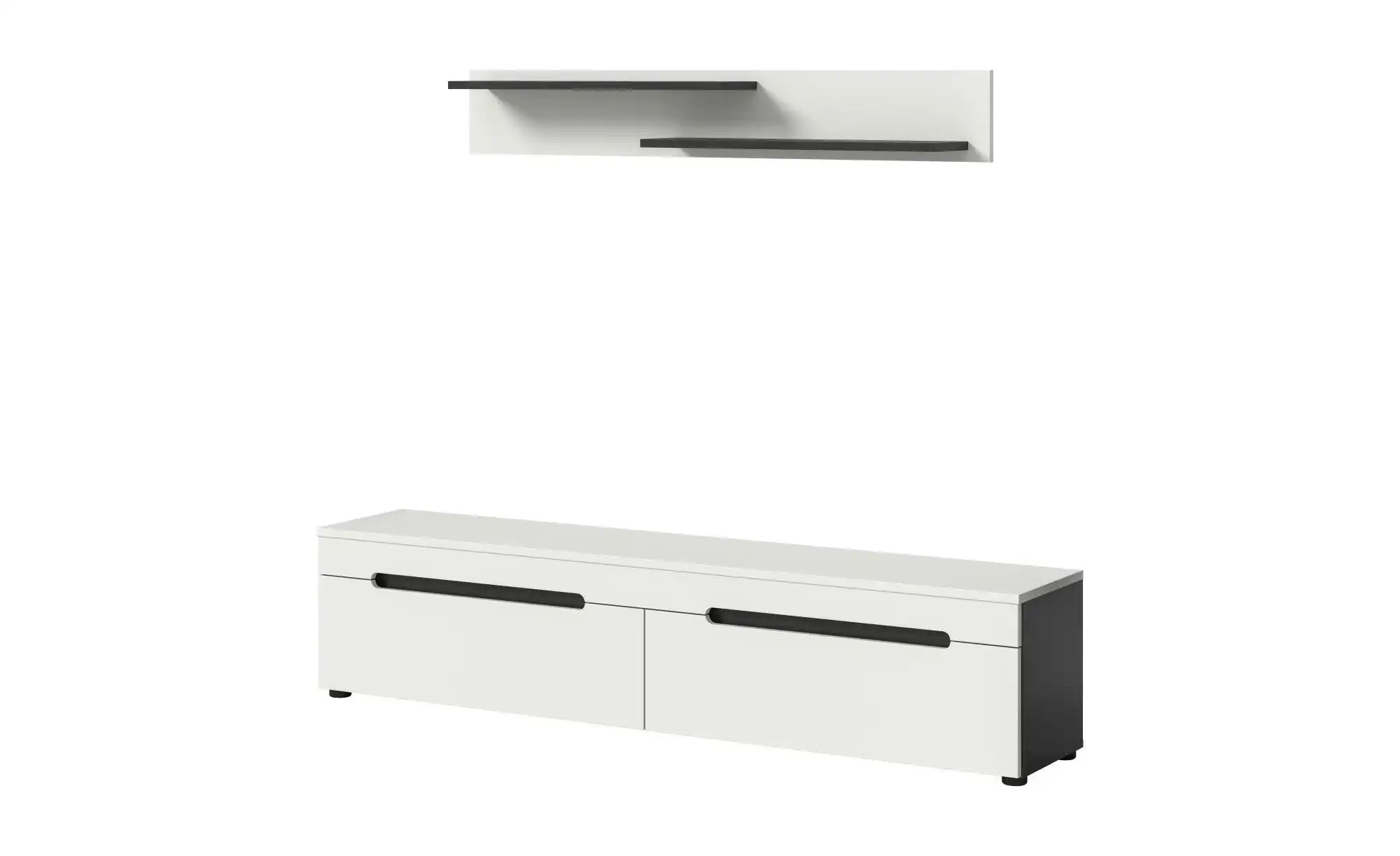 Wohnwand ¦ grau ¦ Maße (cm): B: 170 H: 38 Kommoden & Sideboards > Wohnwände - Höffner