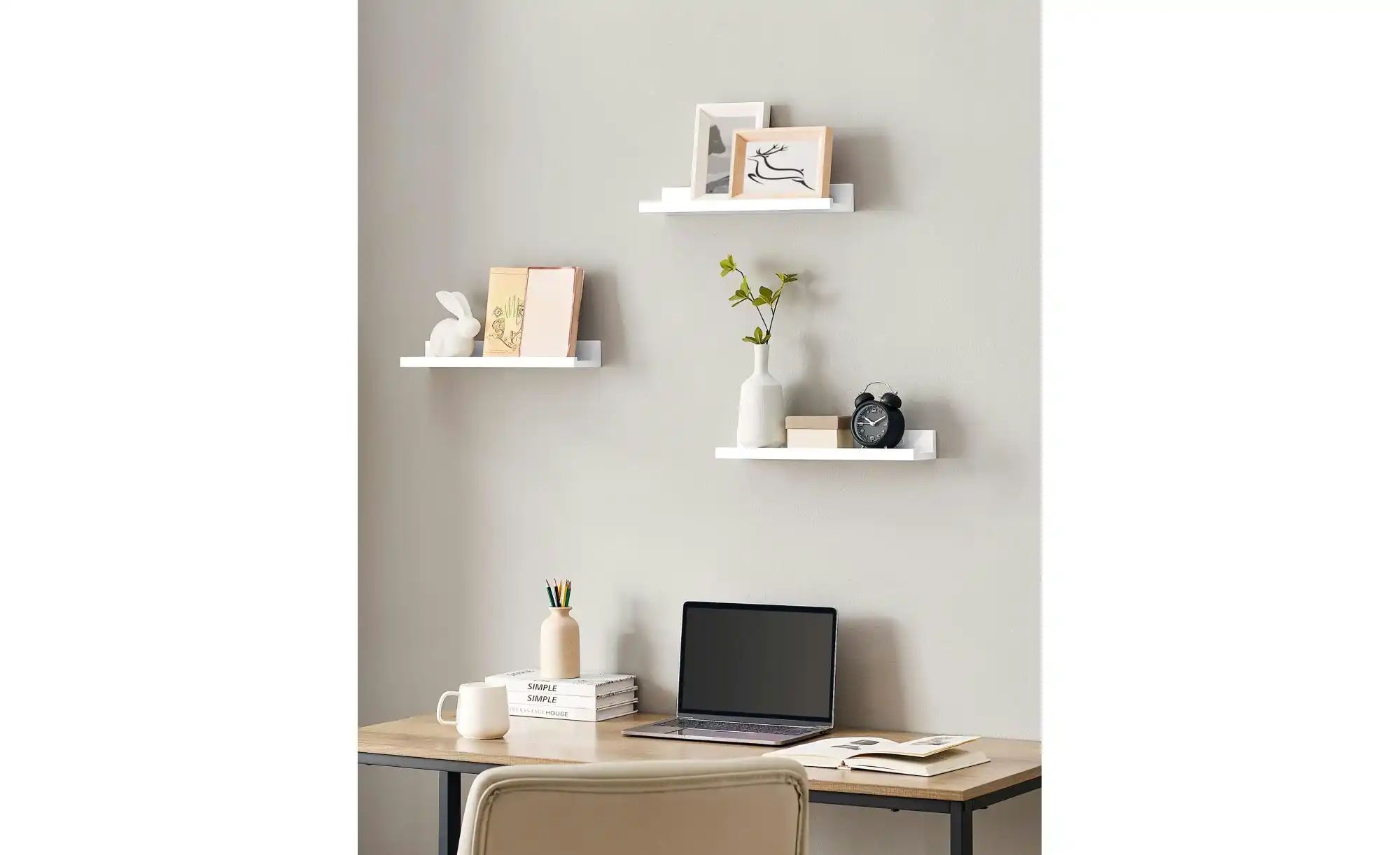 Wandboard 3er-Set   ¦ weiß ¦ Maße (cm): B: 38 H: 5 Regale > Wandboards - Hö günstig online kaufen