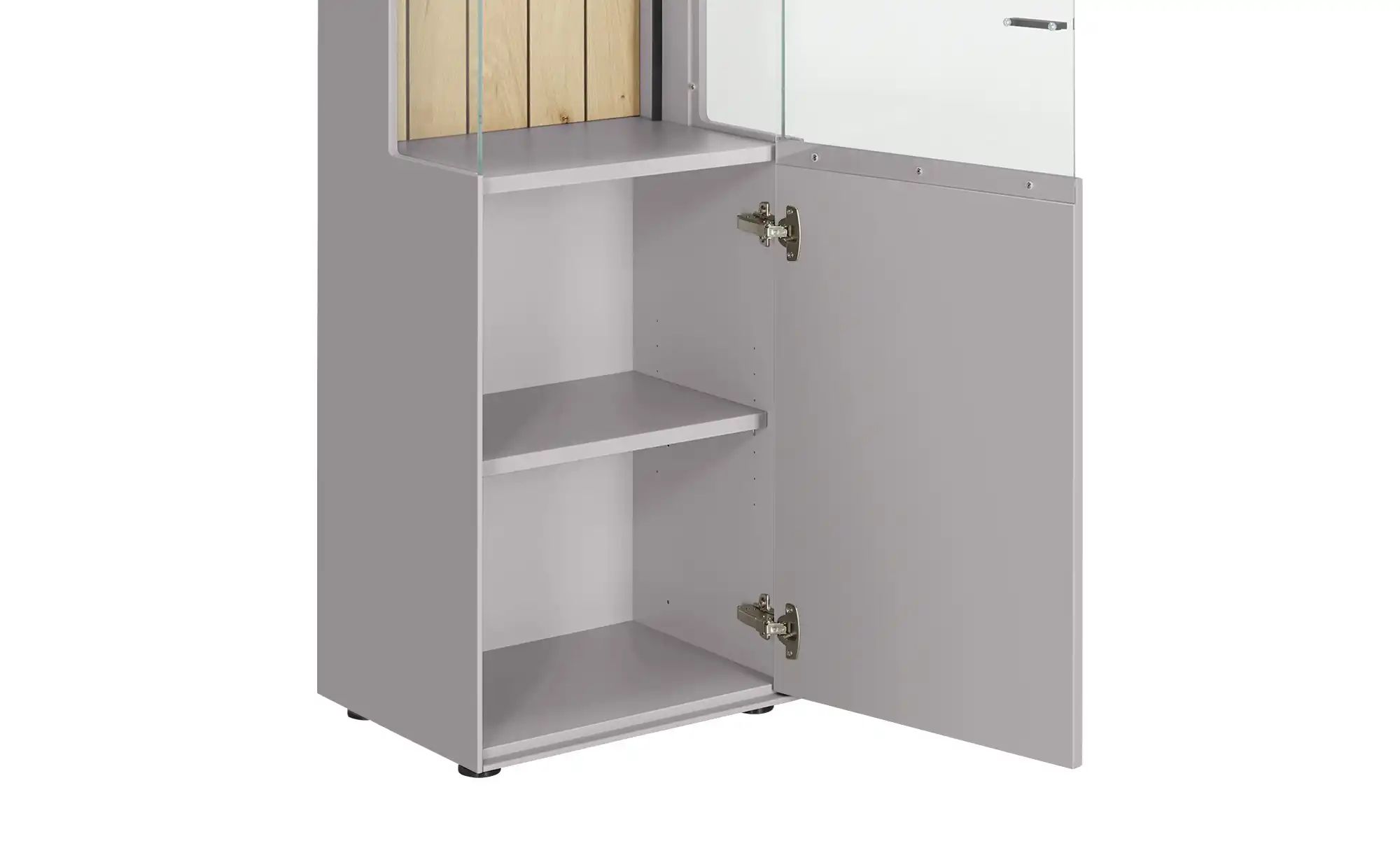 Thumbnail - Jette Home Vitrine  Como ¦ grau ¦ Maße (cm): B: 47 H: 206 T: 38.0 Schränke > Vitrinen - Höffner