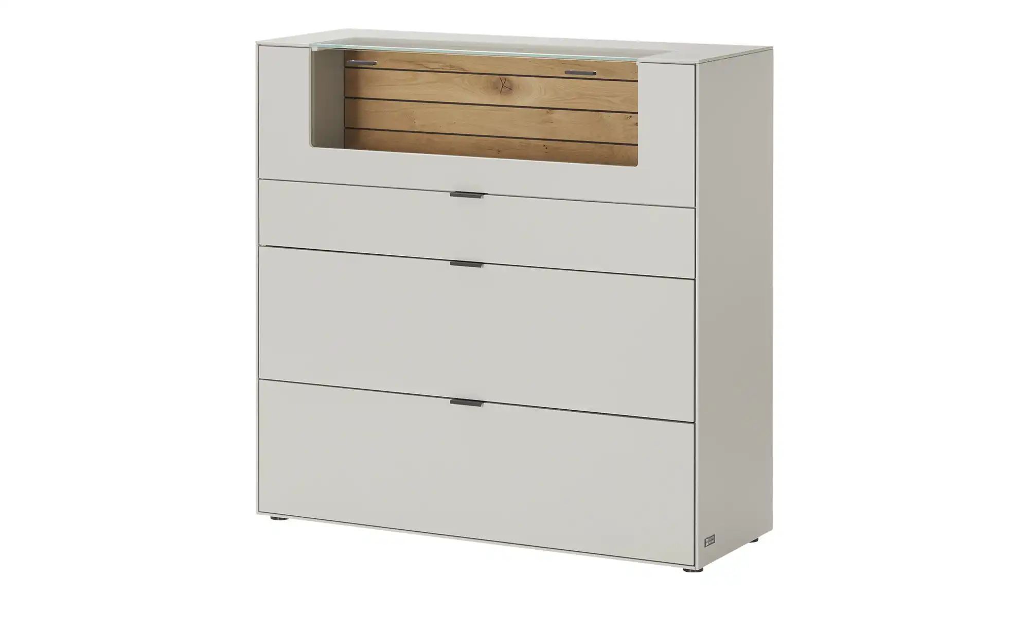 Jette Home Highboard  Como ¦ grau ¦ Maße (cm): B: 122 H: 122 T: 46 Kommoden günstig online kaufen