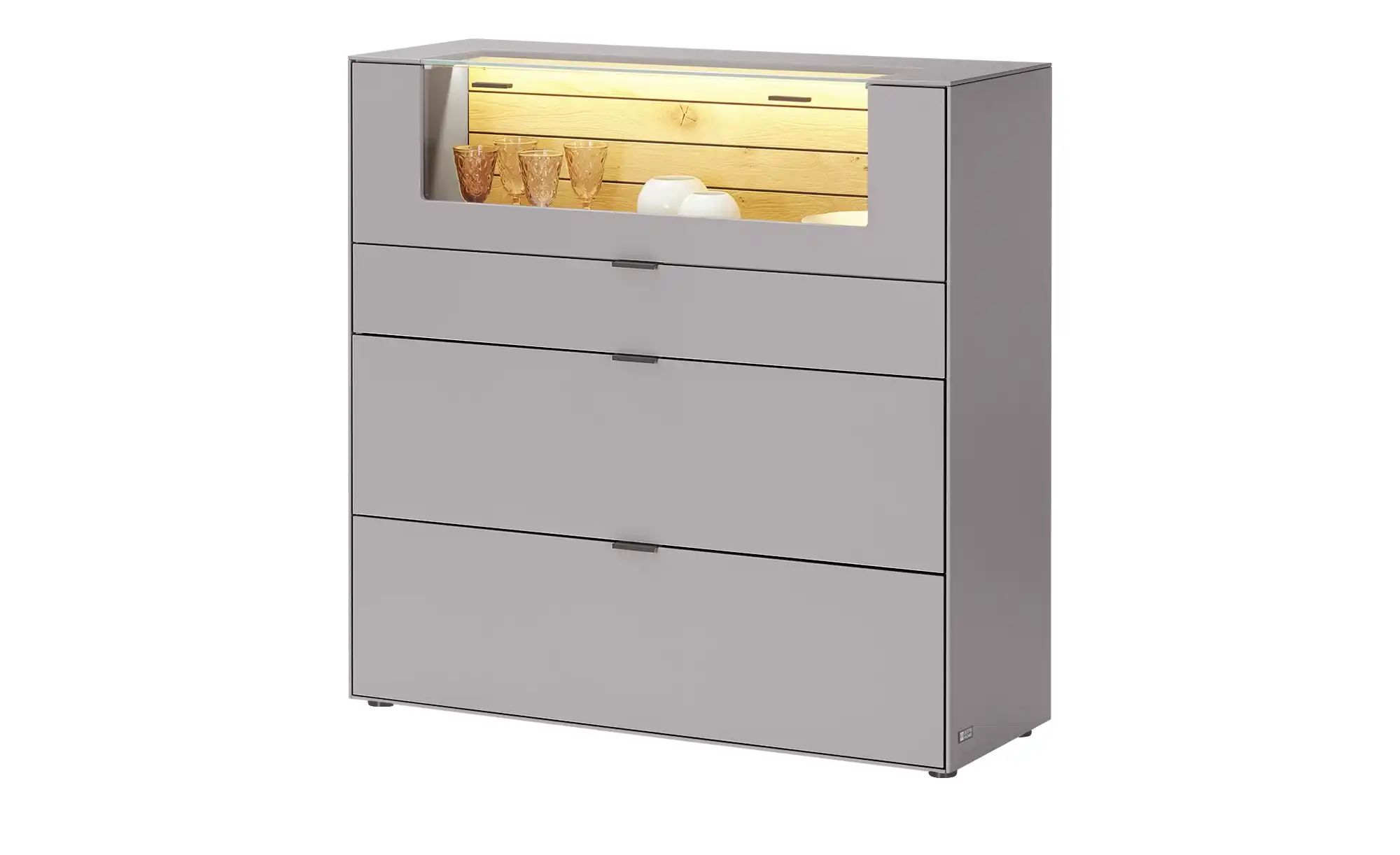 Thumbnail - Jette Home Highboard  Como ¦ grau ¦ Maße (cm): B: 122 H: 122 T: 46.0 Kommoden & Sideboards > Highboards - Höffner