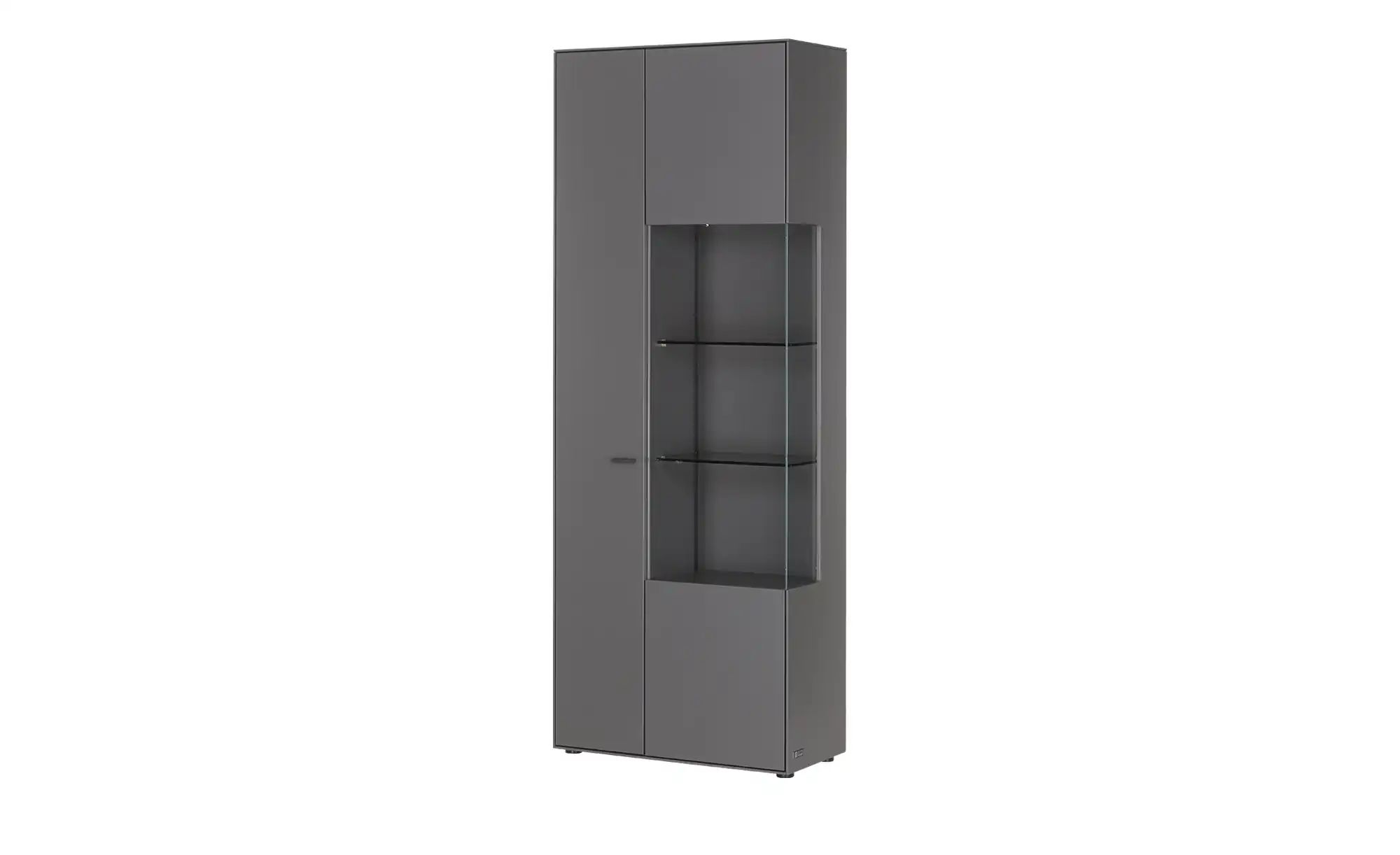 Jette Home Vitrine  Como ¦ grau ¦ Maße (cm): B: 77 H: 206 T: 38 Schränke > günstig online kaufen