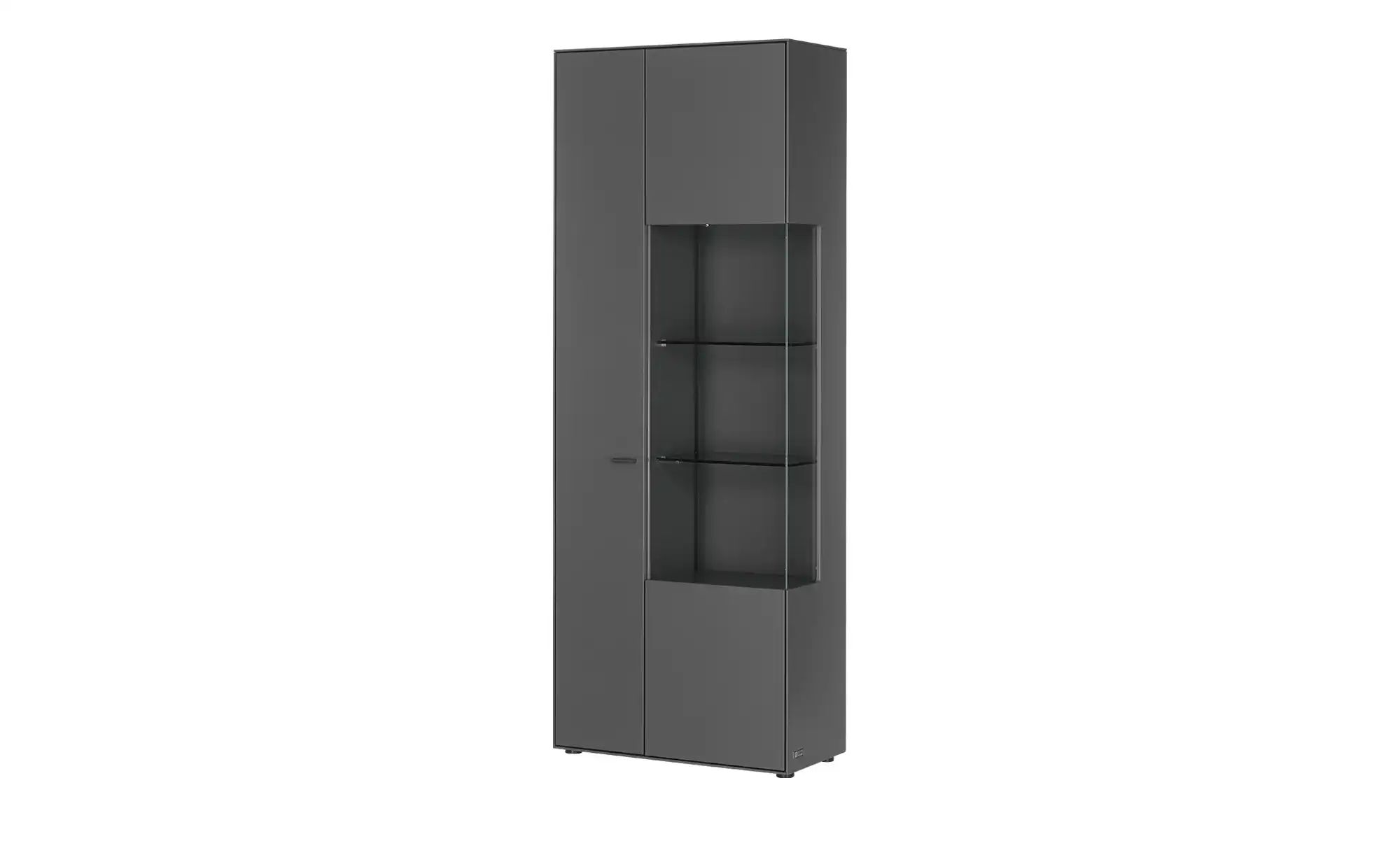 Jette Home Vitrine  Como ¦ grau ¦ Maße (cm): B: 77 H: 206 T: 38.0 Schränke günstig online kaufen