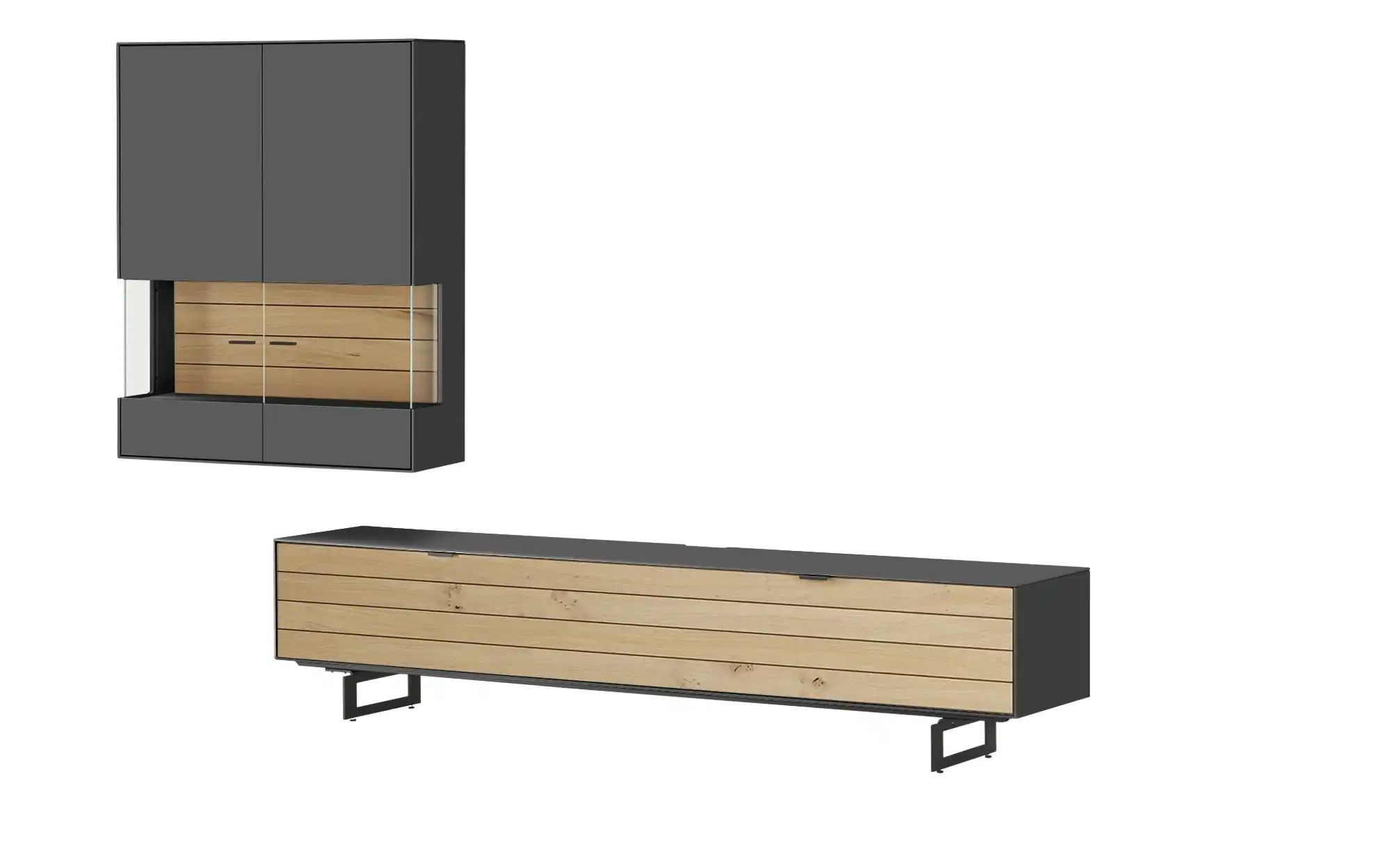 Jette Home Wohnkombination  Como ¦ grau ¦ Maße (cm): B: 287 H: 200 T: 46.0 günstig online kaufen