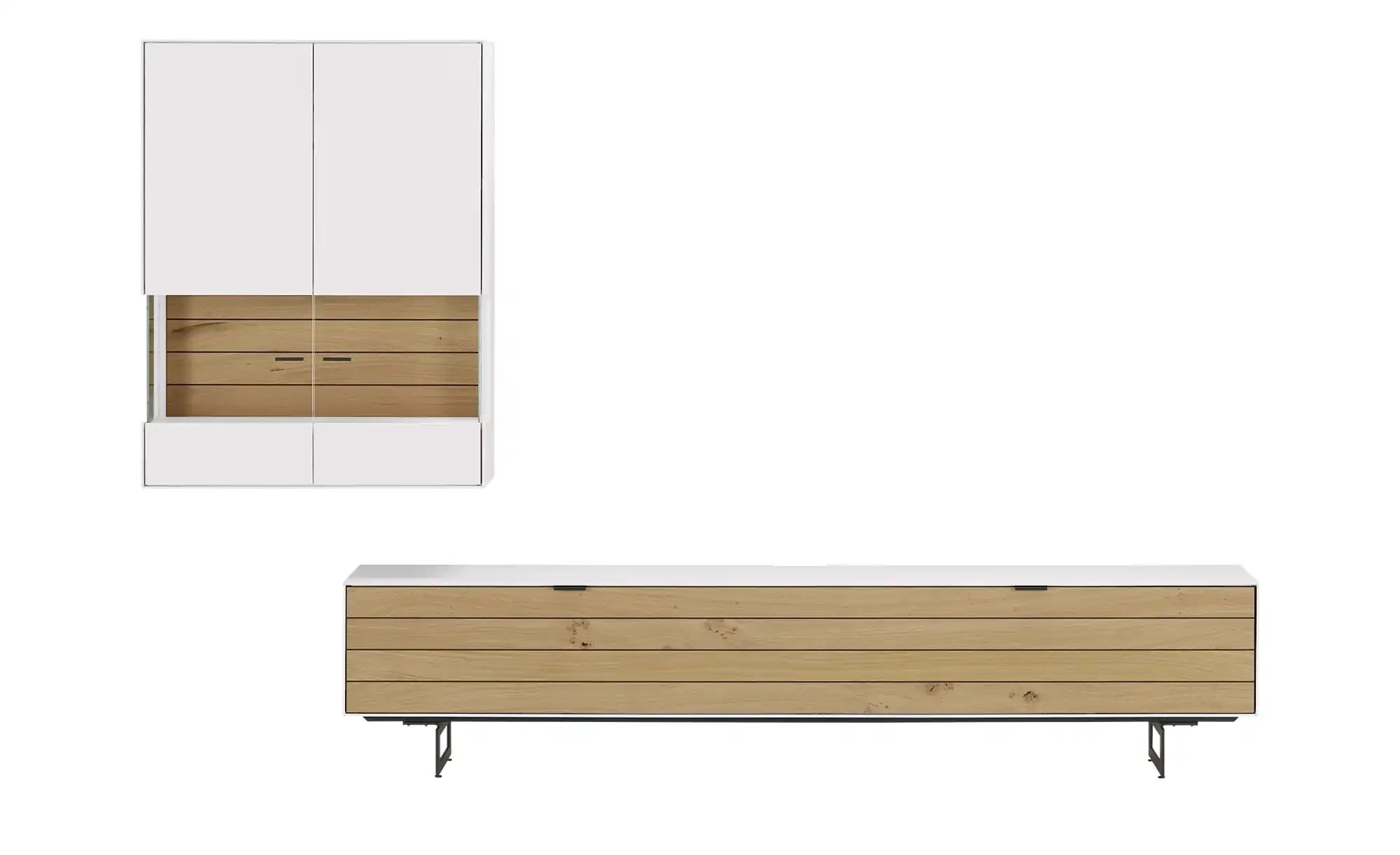 Jette Home Wohnkombination  Como ¦ weiß ¦ Maße (cm): B: 287 H: 200 T: 46.0 günstig online kaufen