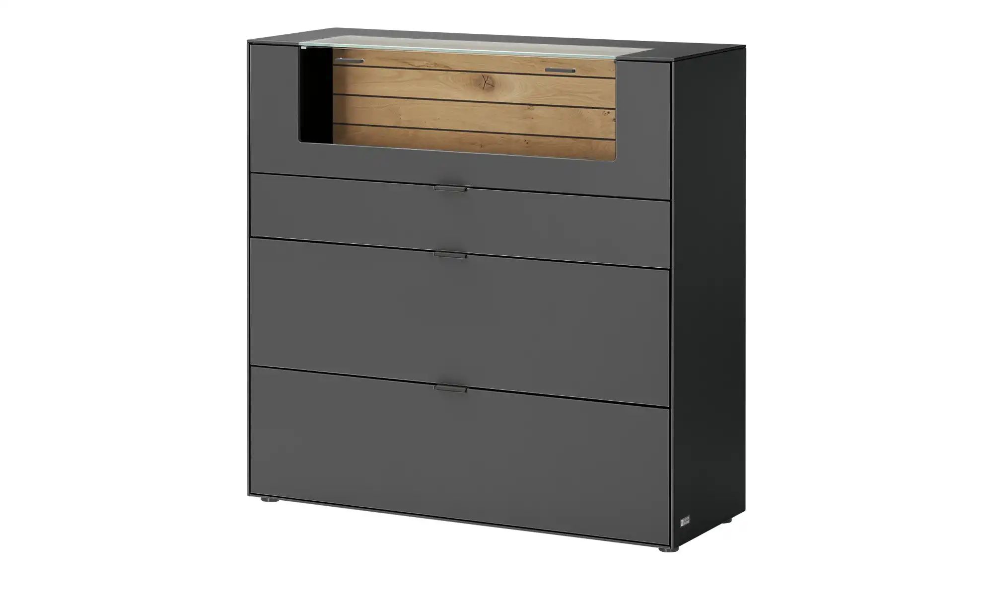 Jette Home Highboard  Como ¦ grau ¦ Maße (cm): B: 122 H: 122 T: 46.0 Kommod günstig online kaufen