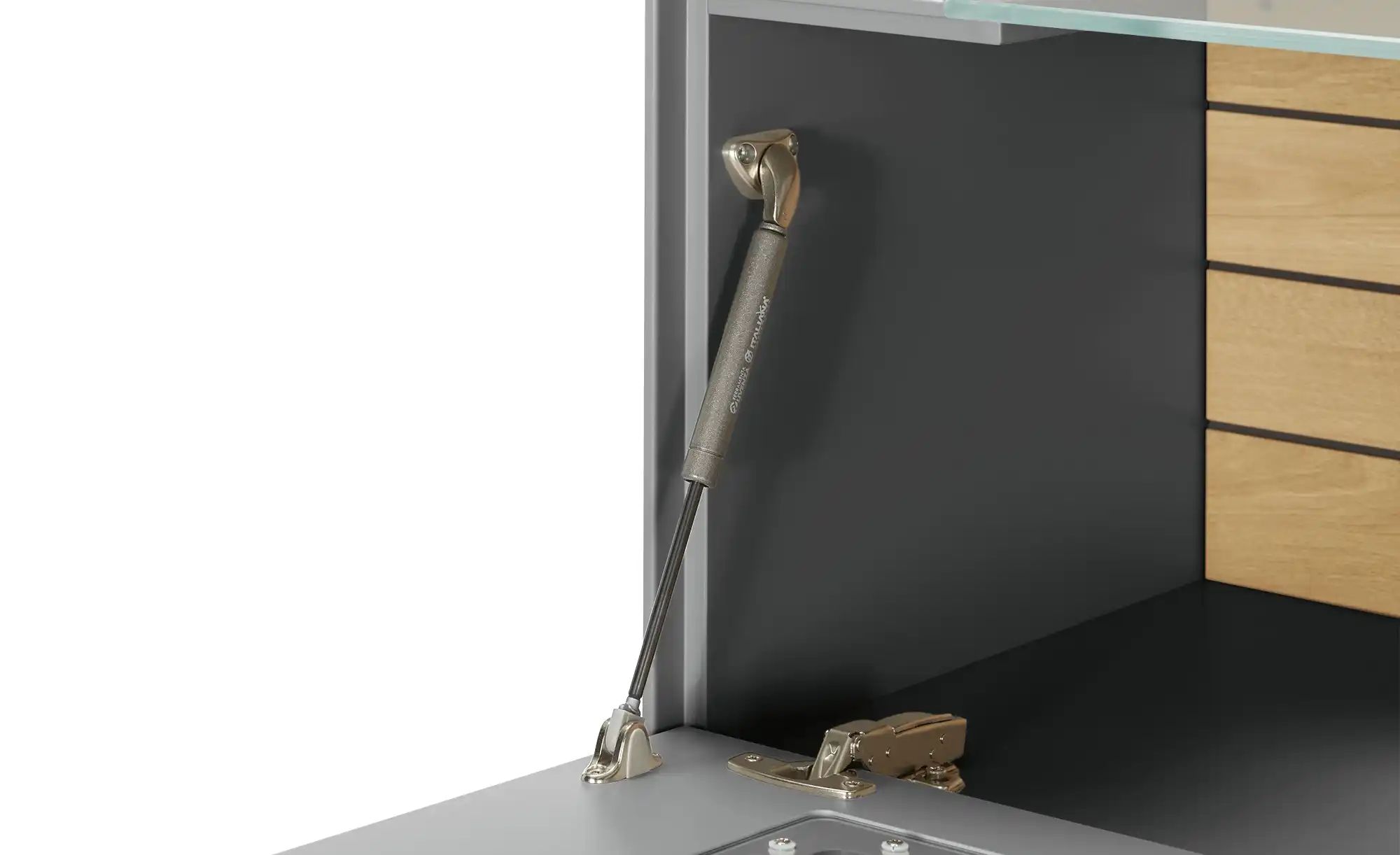 Jette Home Highboard  Como ¦ grau ¦ Maße (cm): B: 122 H: 122 T: 46.0 Kommod günstig online kaufen