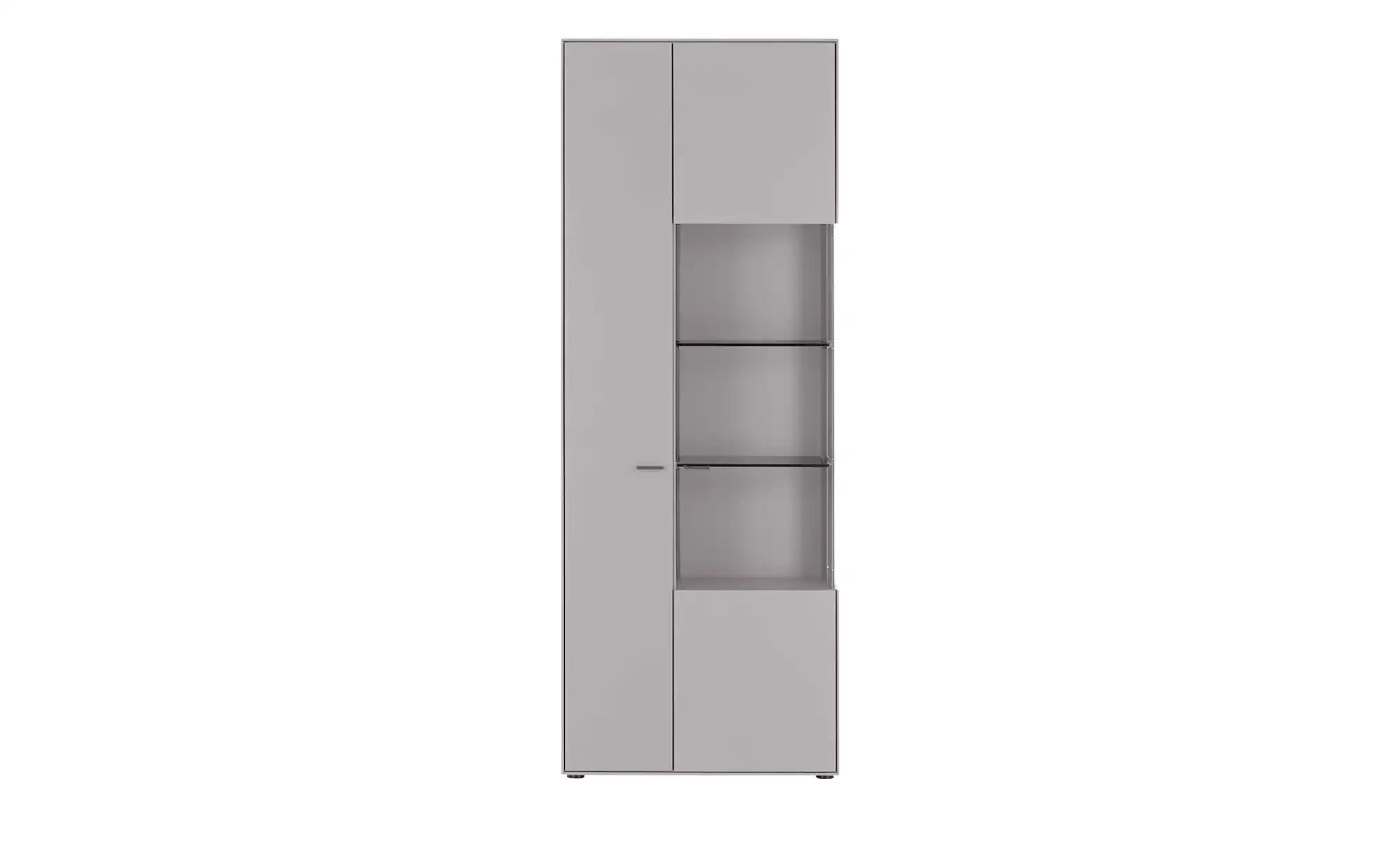 Jette Home Vitrine  Como ¦ grau ¦ Maße (cm): B: 77 H: 206 T: 38.0 Schränke günstig online kaufen