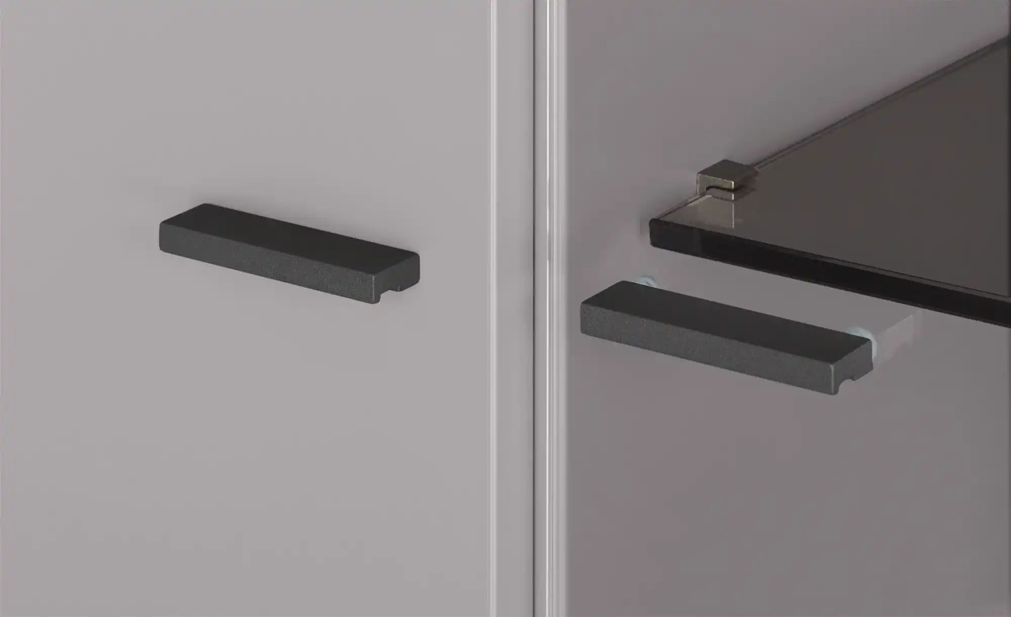 Jette Home Vitrine  Como ¦ grau ¦ Maße (cm): B: 77 H: 206 T: 38.0 Schränke günstig online kaufen